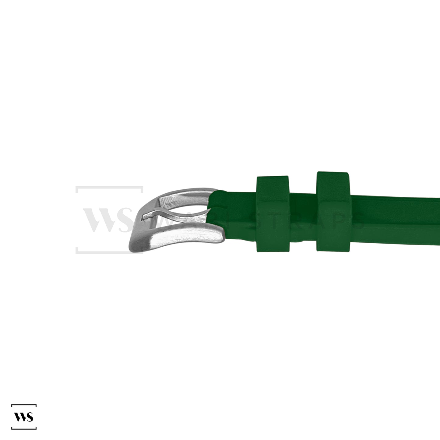 Green Aviator Tapered Rubber Strap