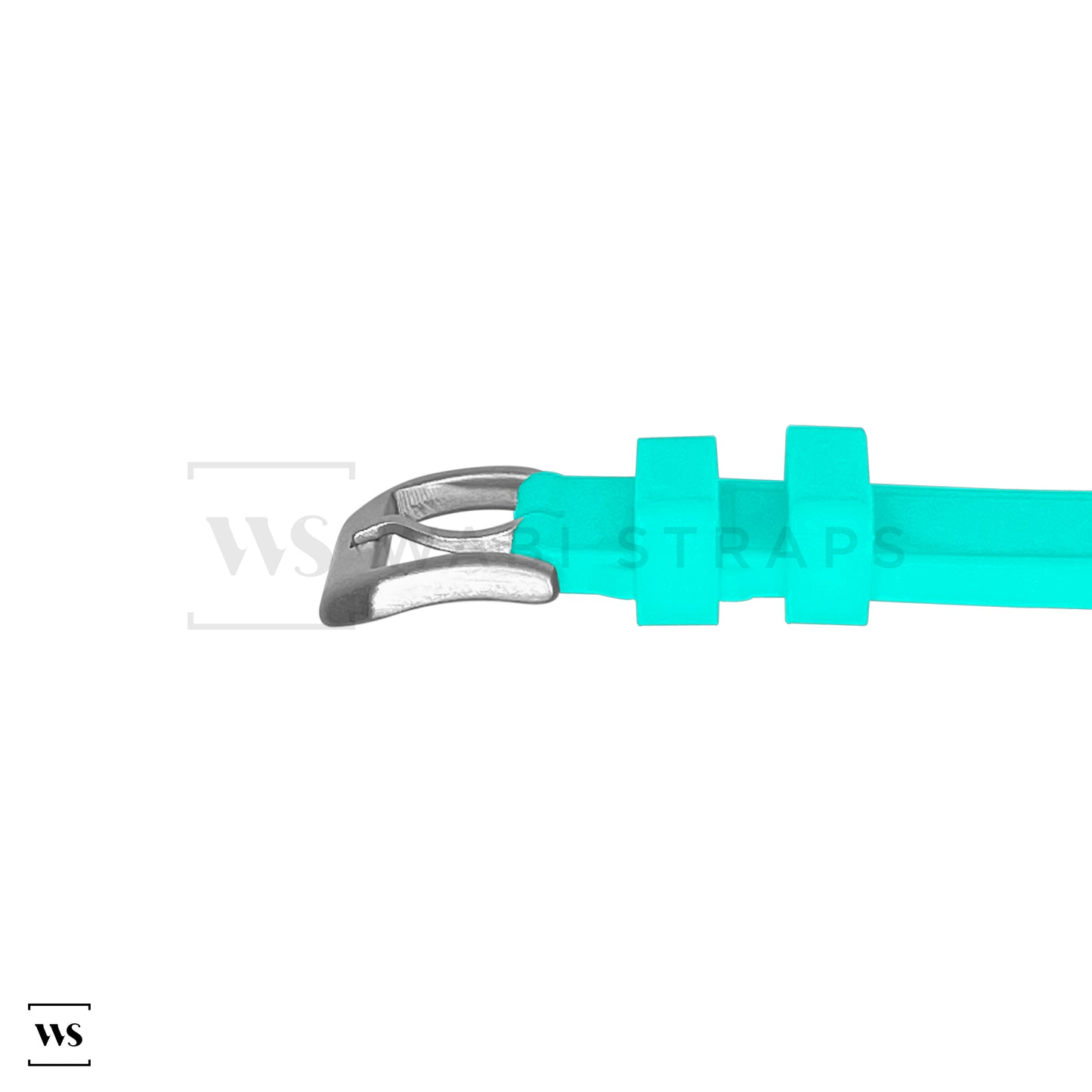 Sky Blue Aviator Tapered Rubber Strap