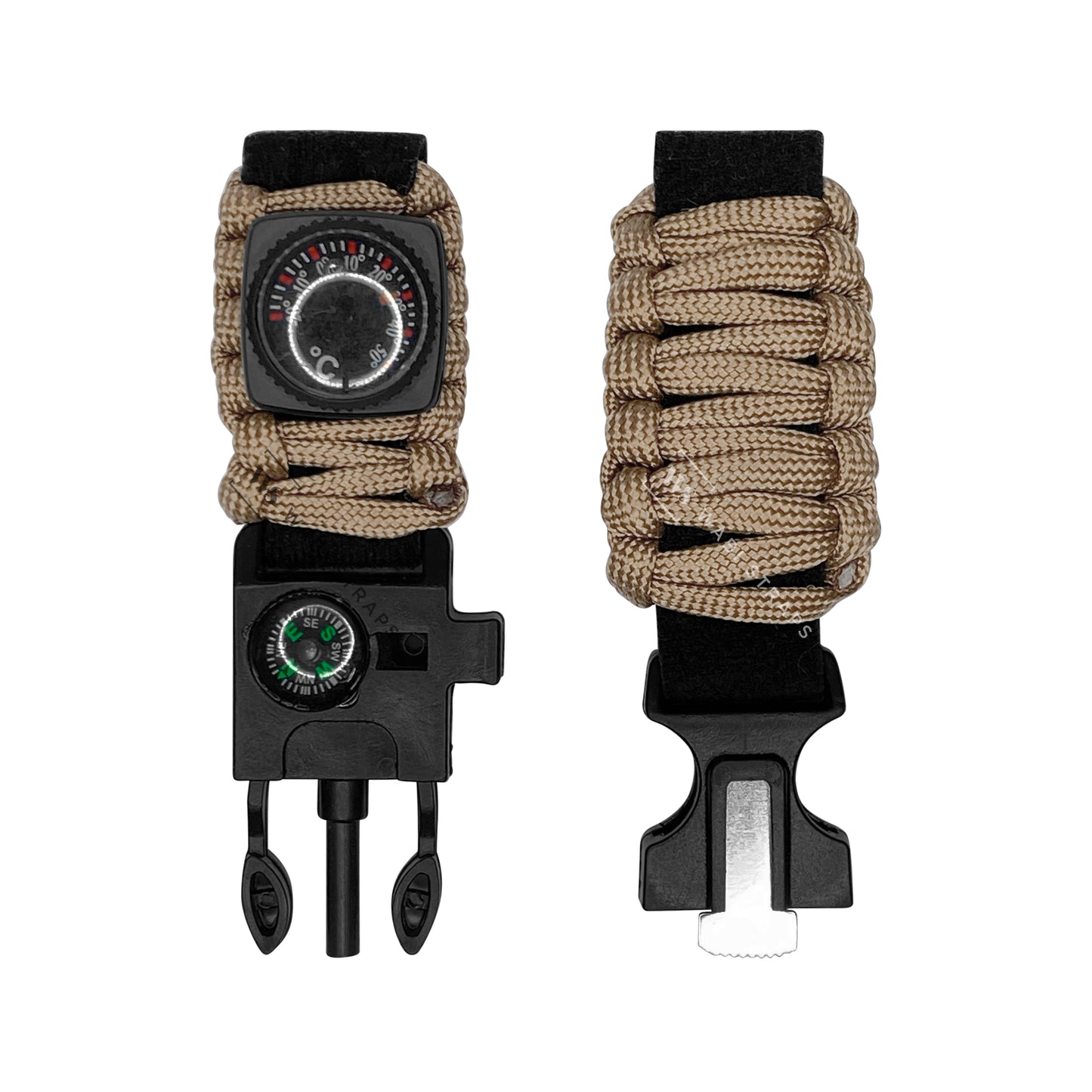 Beige Climbing Rope Compass Watch Strap
