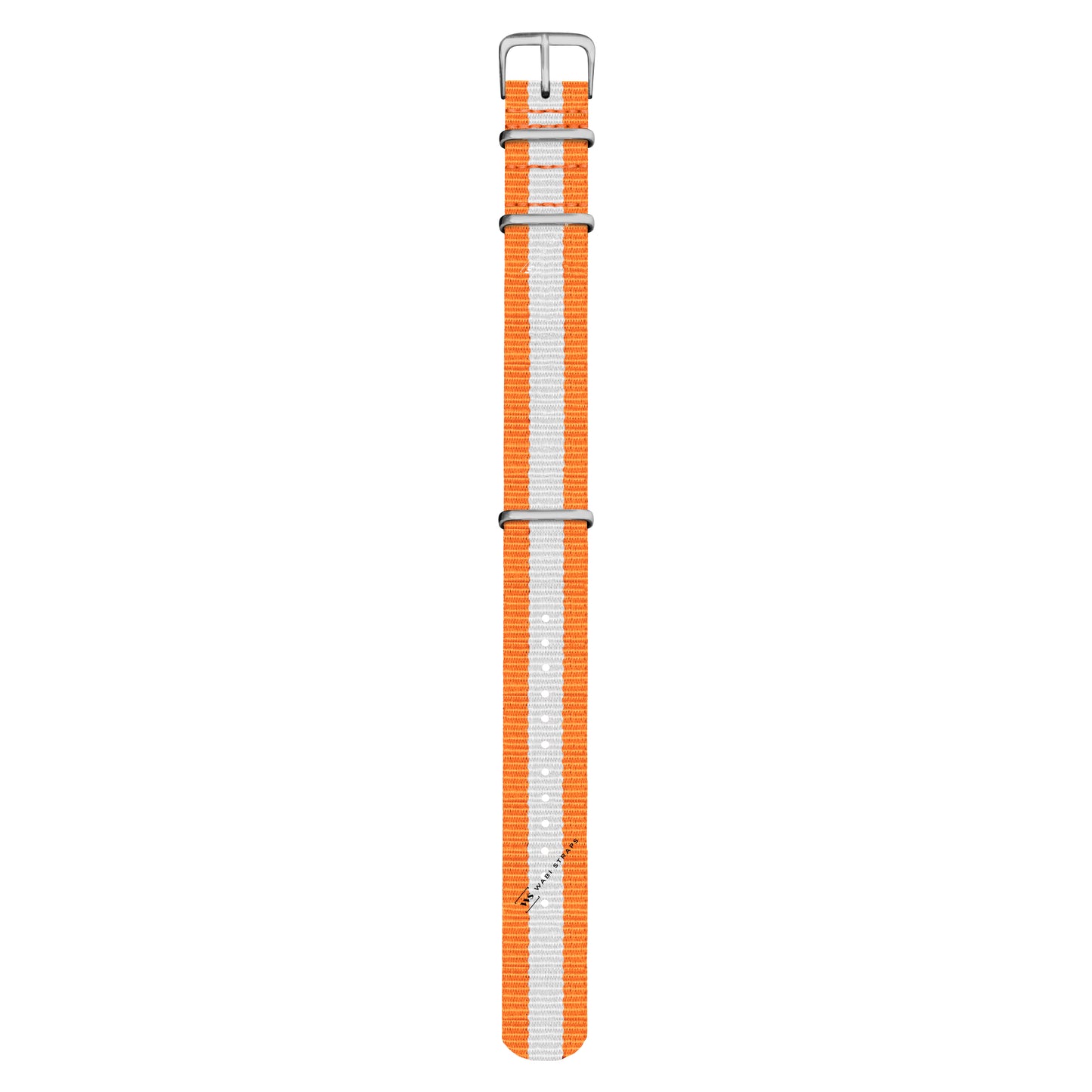 Orange & White Classic British Military Watch Strap
