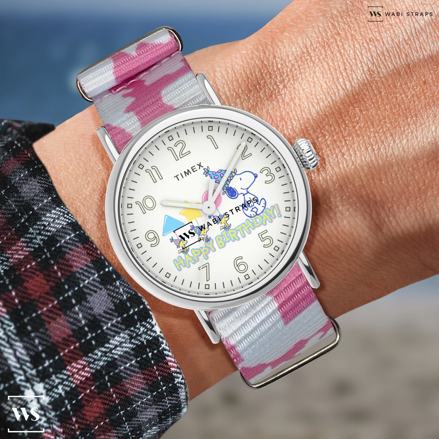 Baby Pink Camouflage British MoD Watch Strap