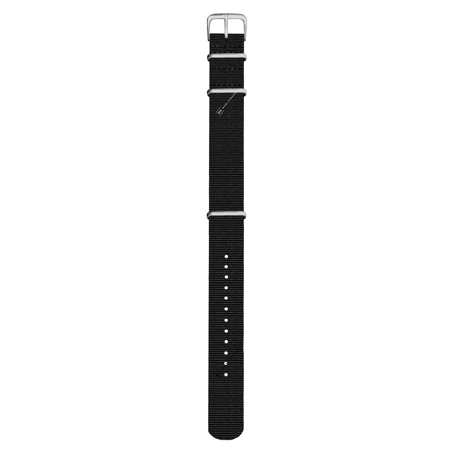 Black Plain Basic British Military Watch Strap