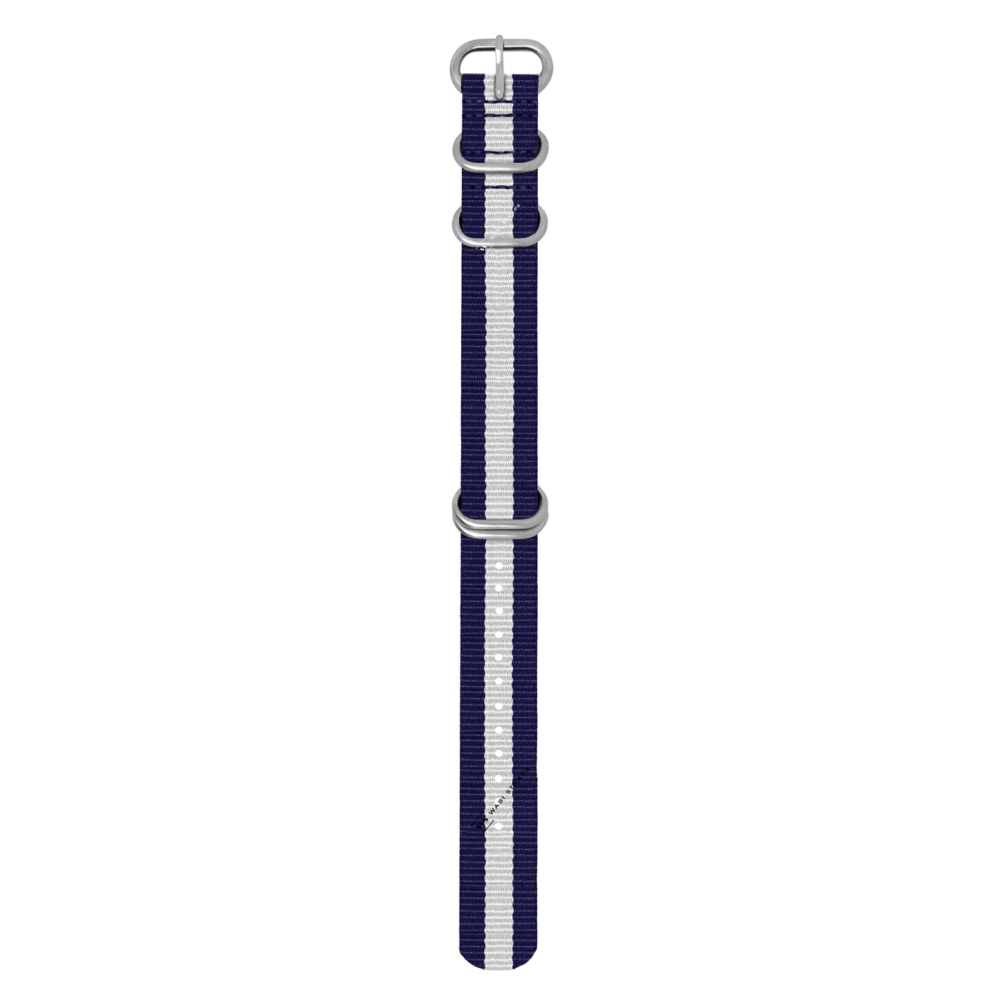 Blue & White Striped 5-Ring Hardware NavSpec British Military Strap