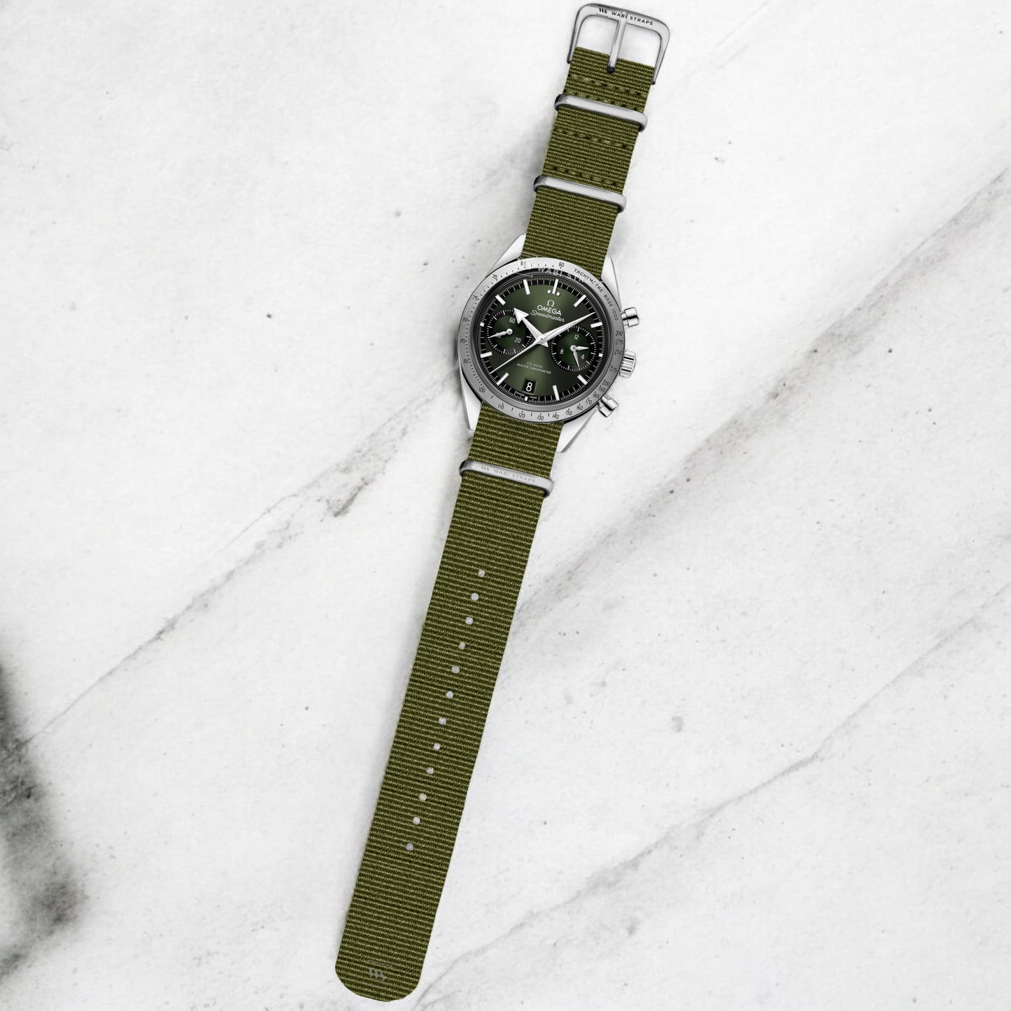 Army Green Plain Basic British Military Watch Strap
