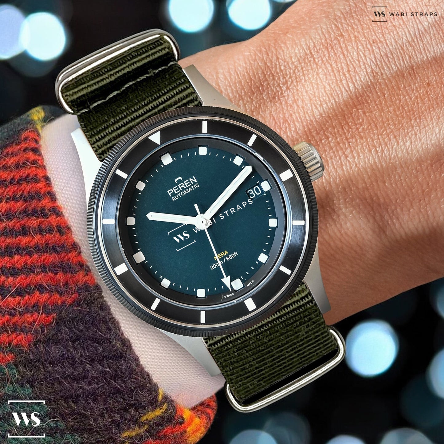 Army Green Plain Basic British Military Watch Strap