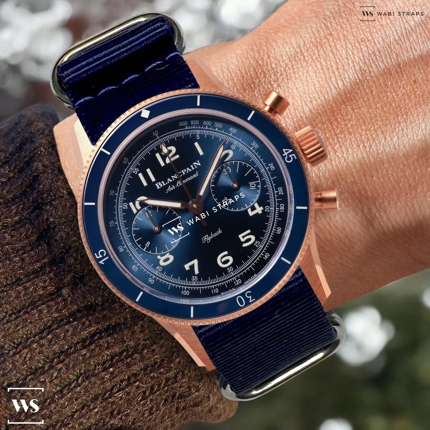 Navy Blue Military 5-Ring Hardware NavSpec British Military Strap