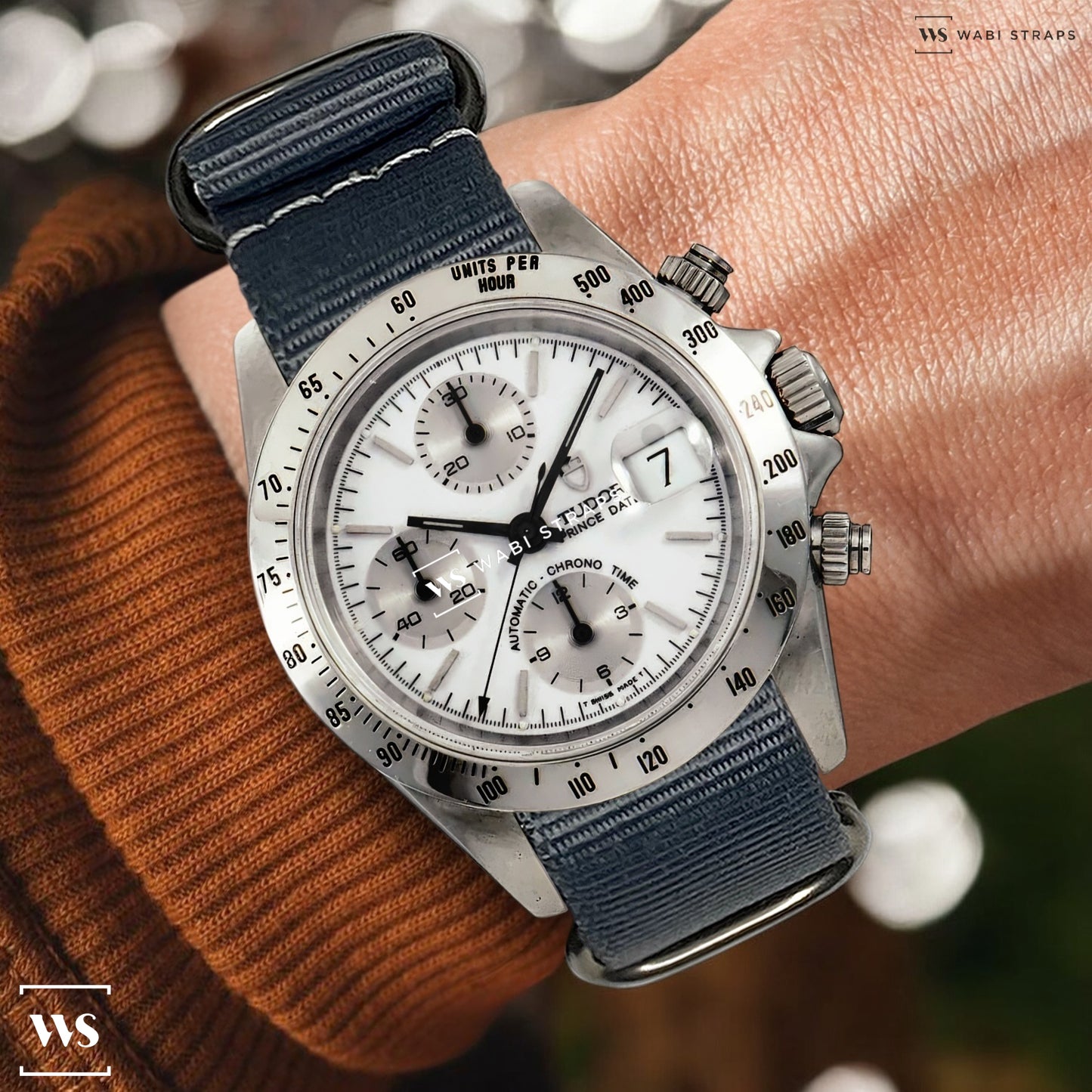 Grey Military 5-Ring Hardware NavSpec British Military Strap