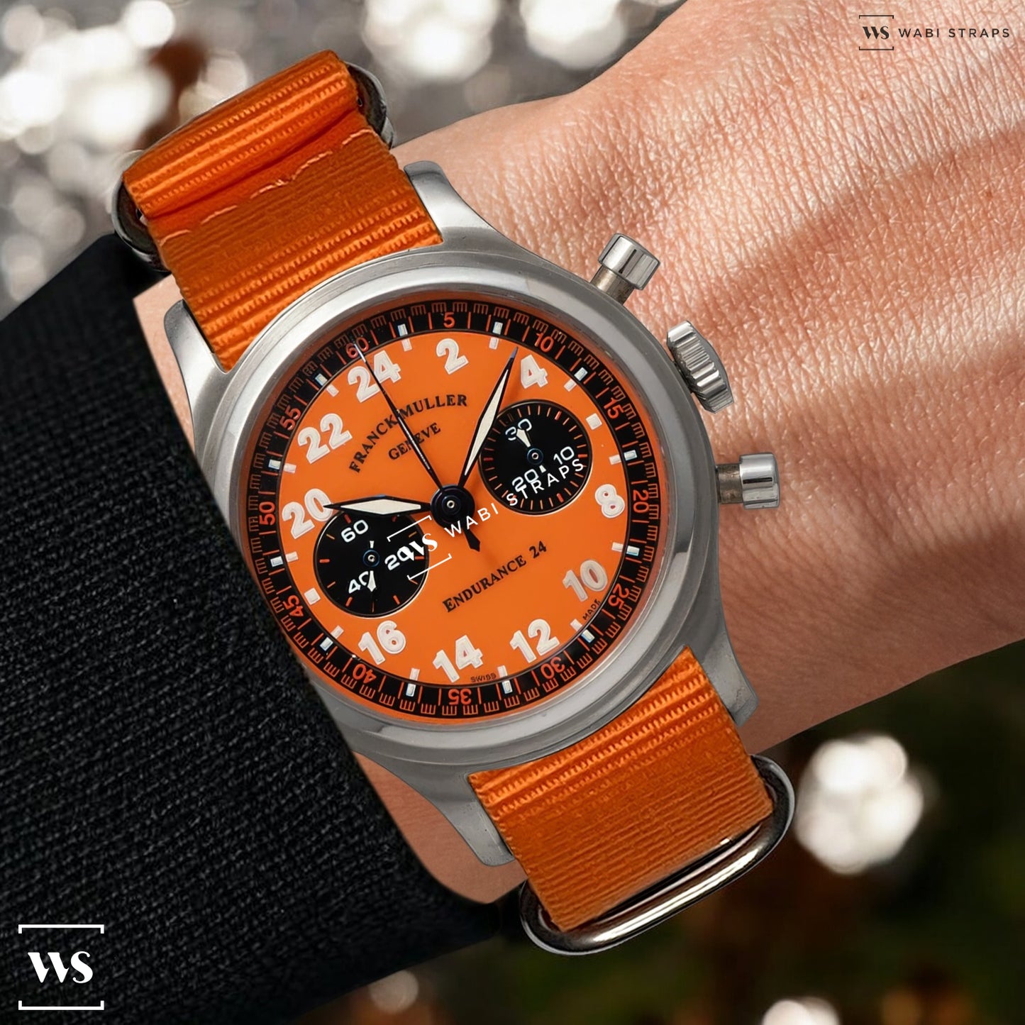 Orange Military 5-Ring Hardware NavSpec British Military Strap