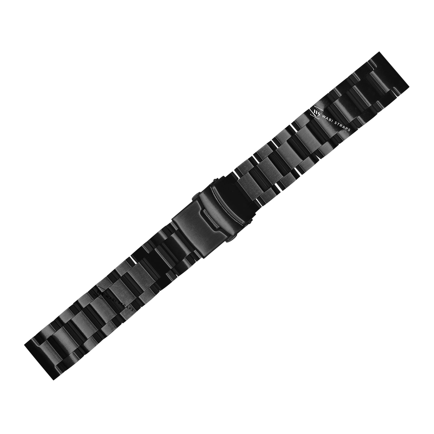 Black Hexad Thick Oyster Metal Brick Bracelet
