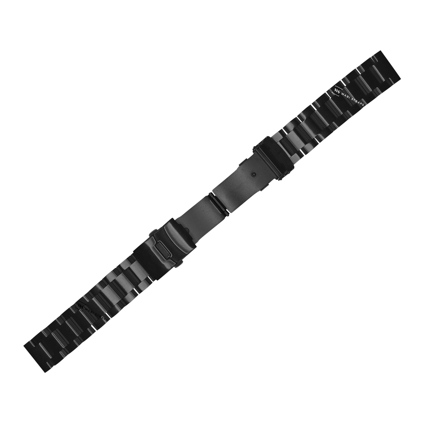Black Hexad Thick Oyster Metal Brick Bracelet