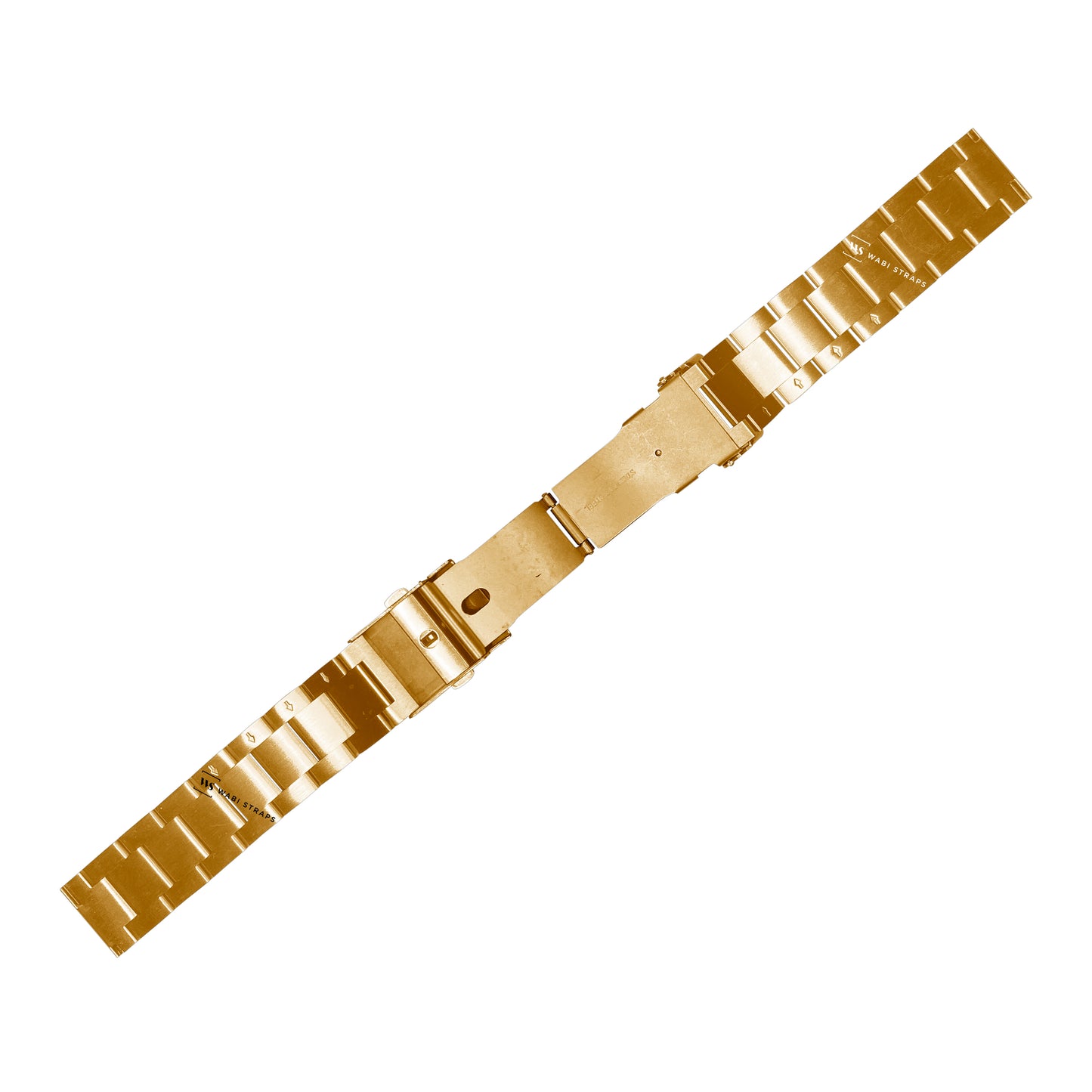 Gold Hexad Thick Oyster Metal Brick Bracelet