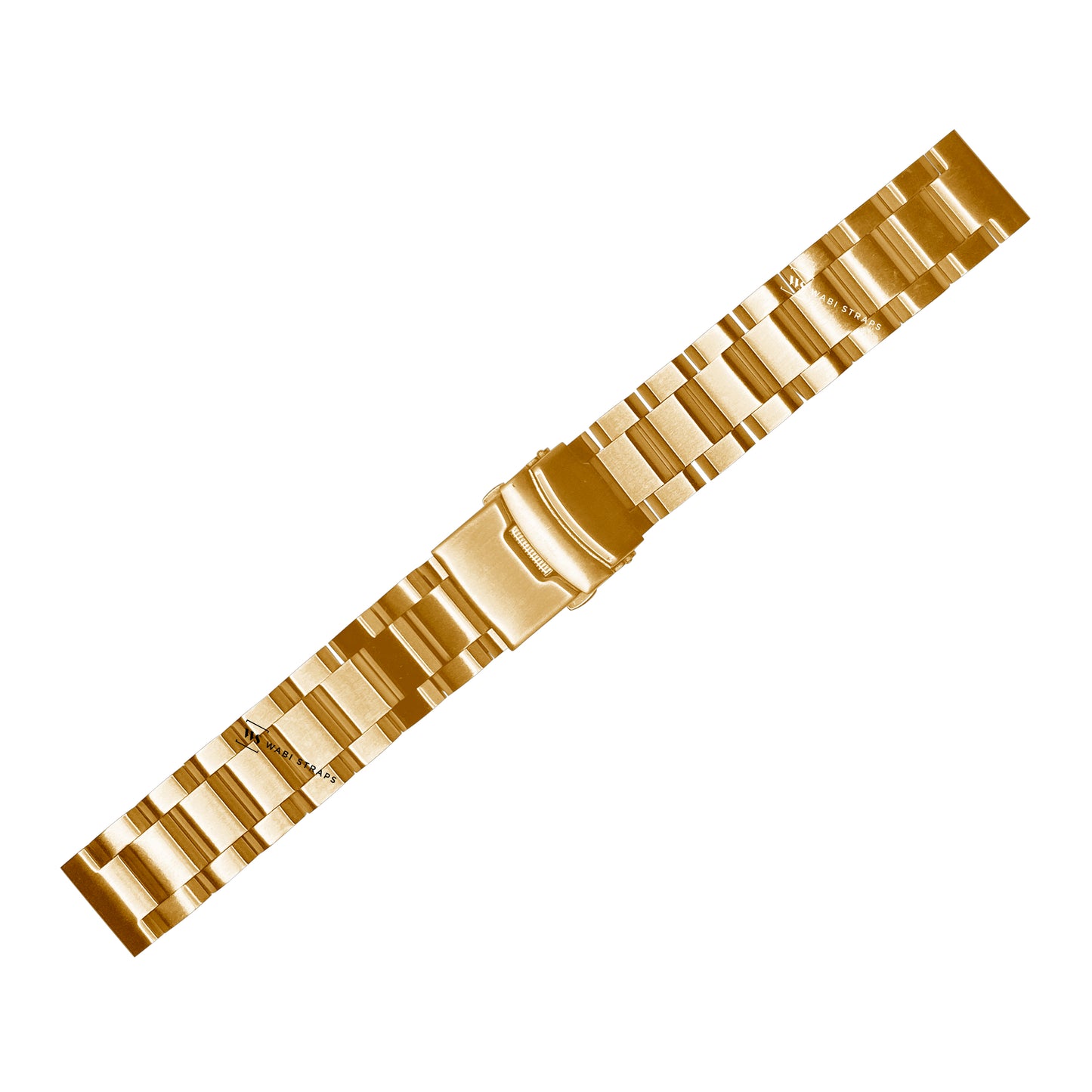 Gold Hexad Thick Oyster Metal Brick Bracelet