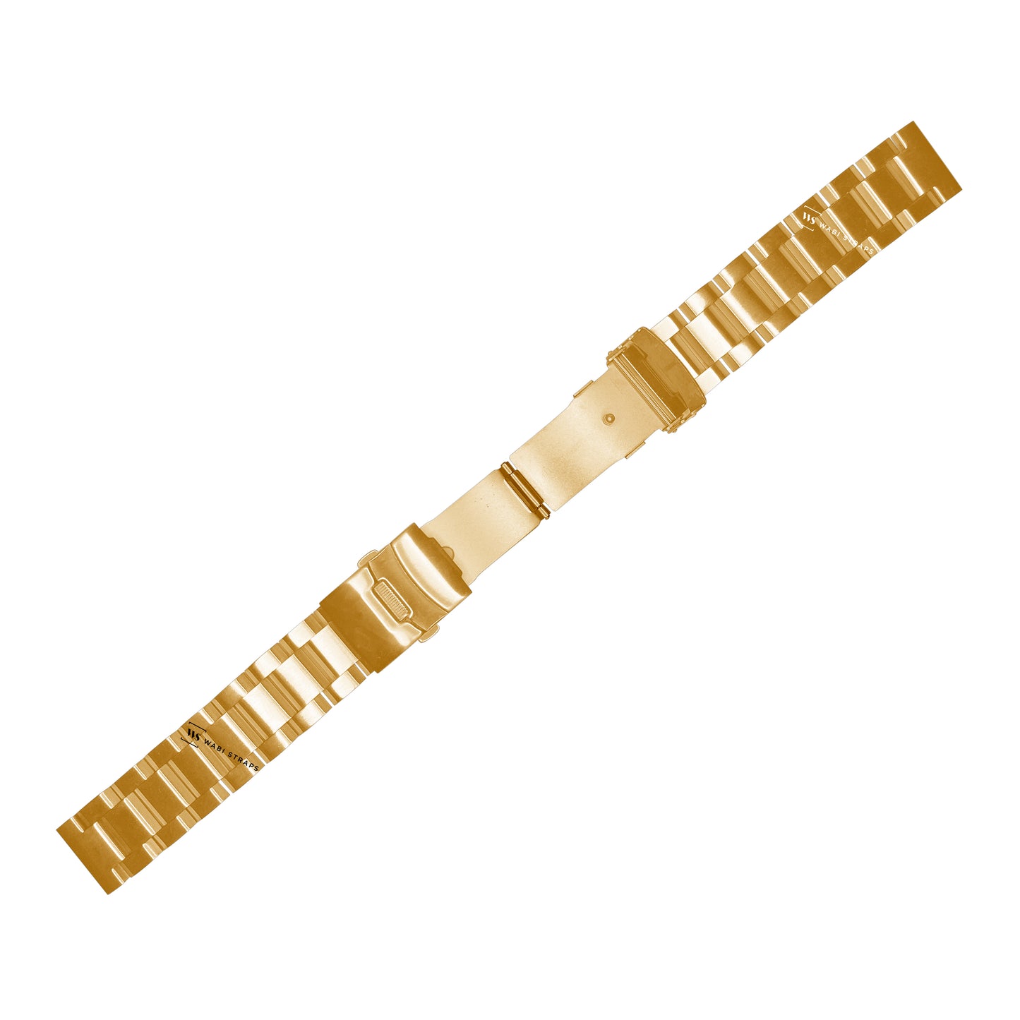 Gold Hexad Thick Oyster Metal Brick Bracelet