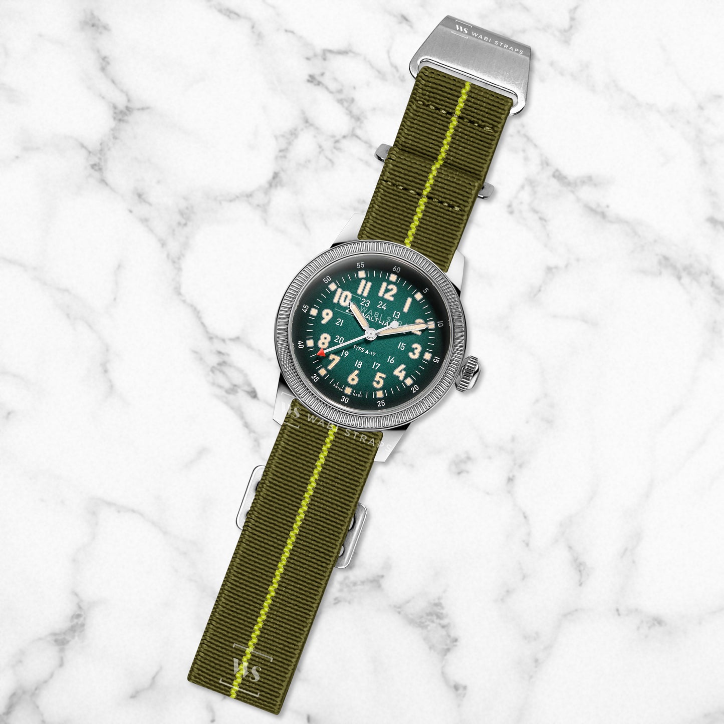 Green & Yellow Marine Nationale Paratrooper Strap