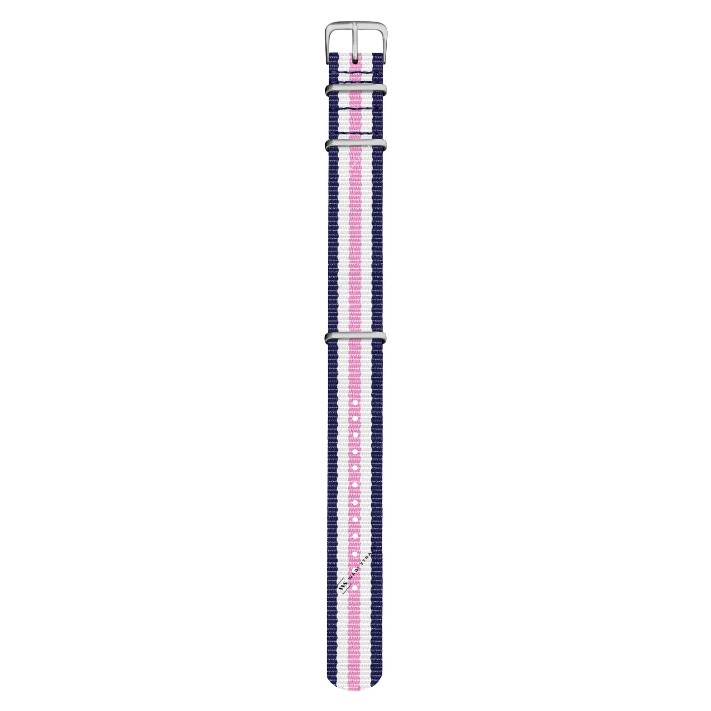 Navy Blue, White & Pink Original British Military Watch Strap