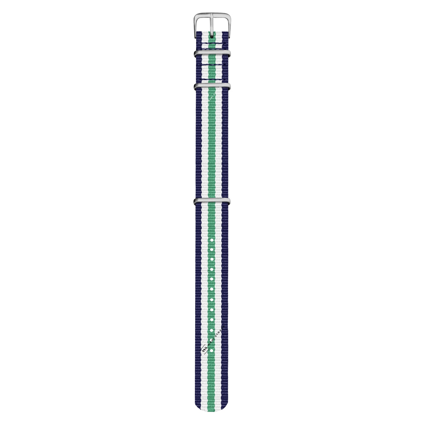Navy Blue, White & Green Original British Military Watch Strap