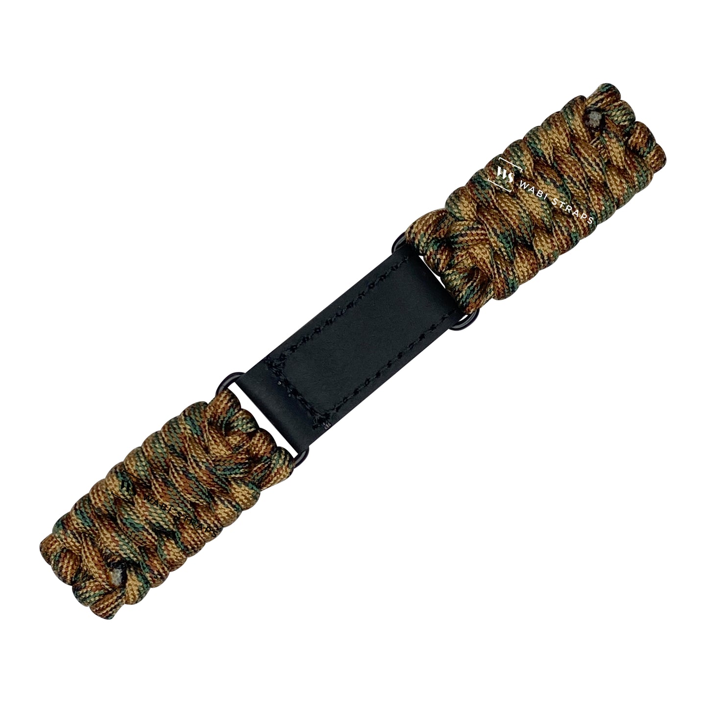 Multi Brown Paracord Rope Velcro Watch Strap