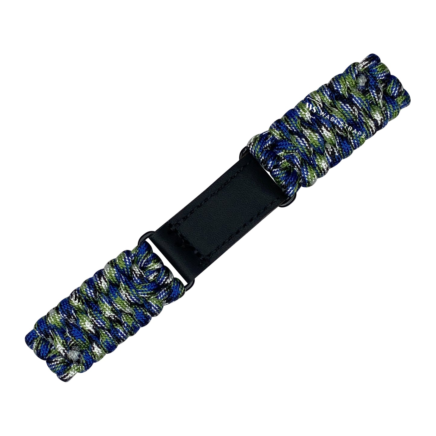 Multi Green Paracord Rope Velcro Watch Strap