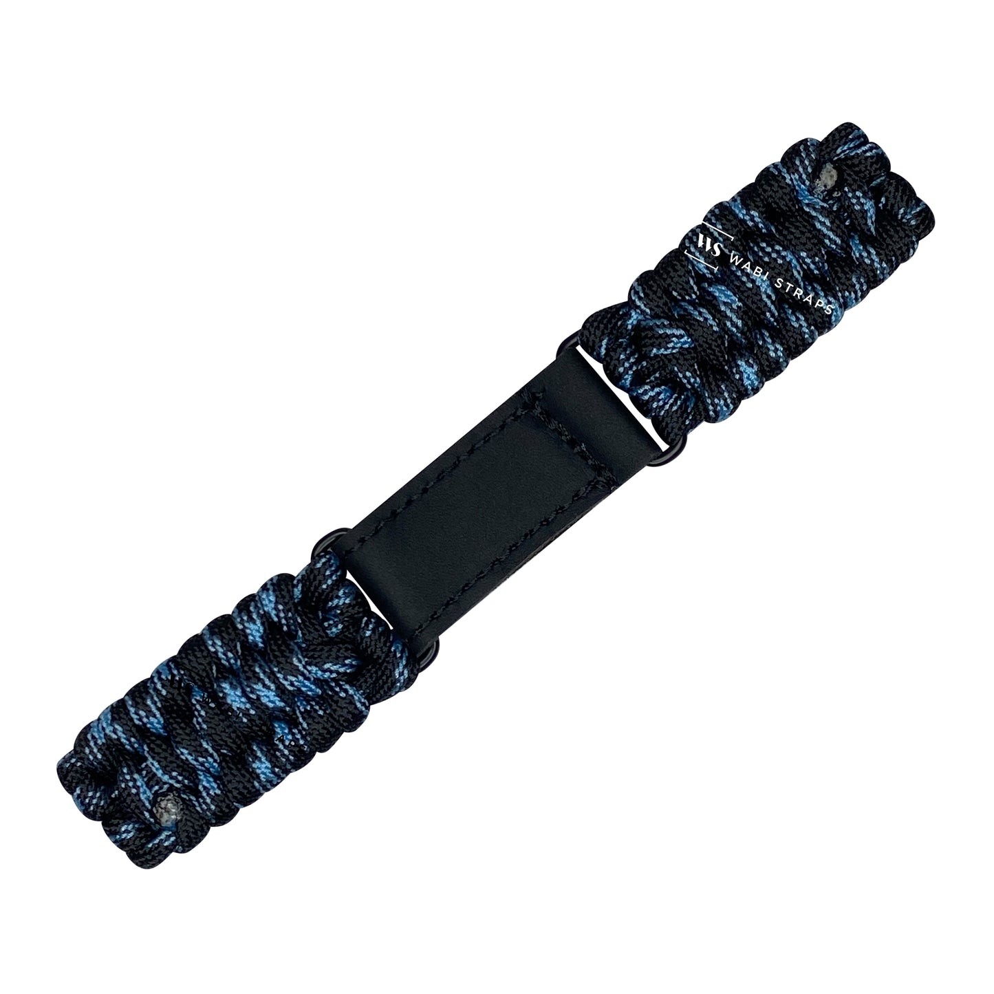 Multi Blue Paracord Rope Velcro Watch Strap