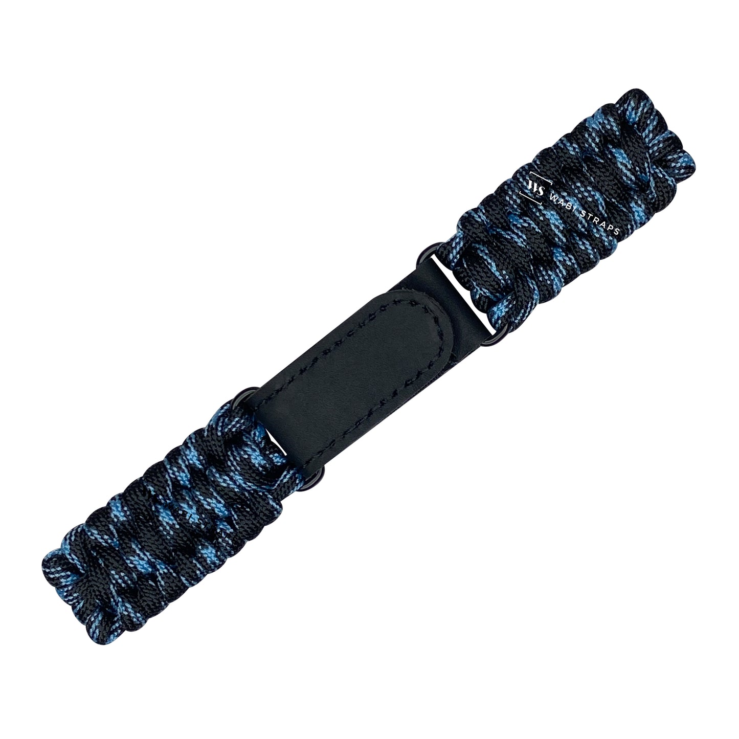 Multi Blue Paracord Rope Velcro Watch Strap