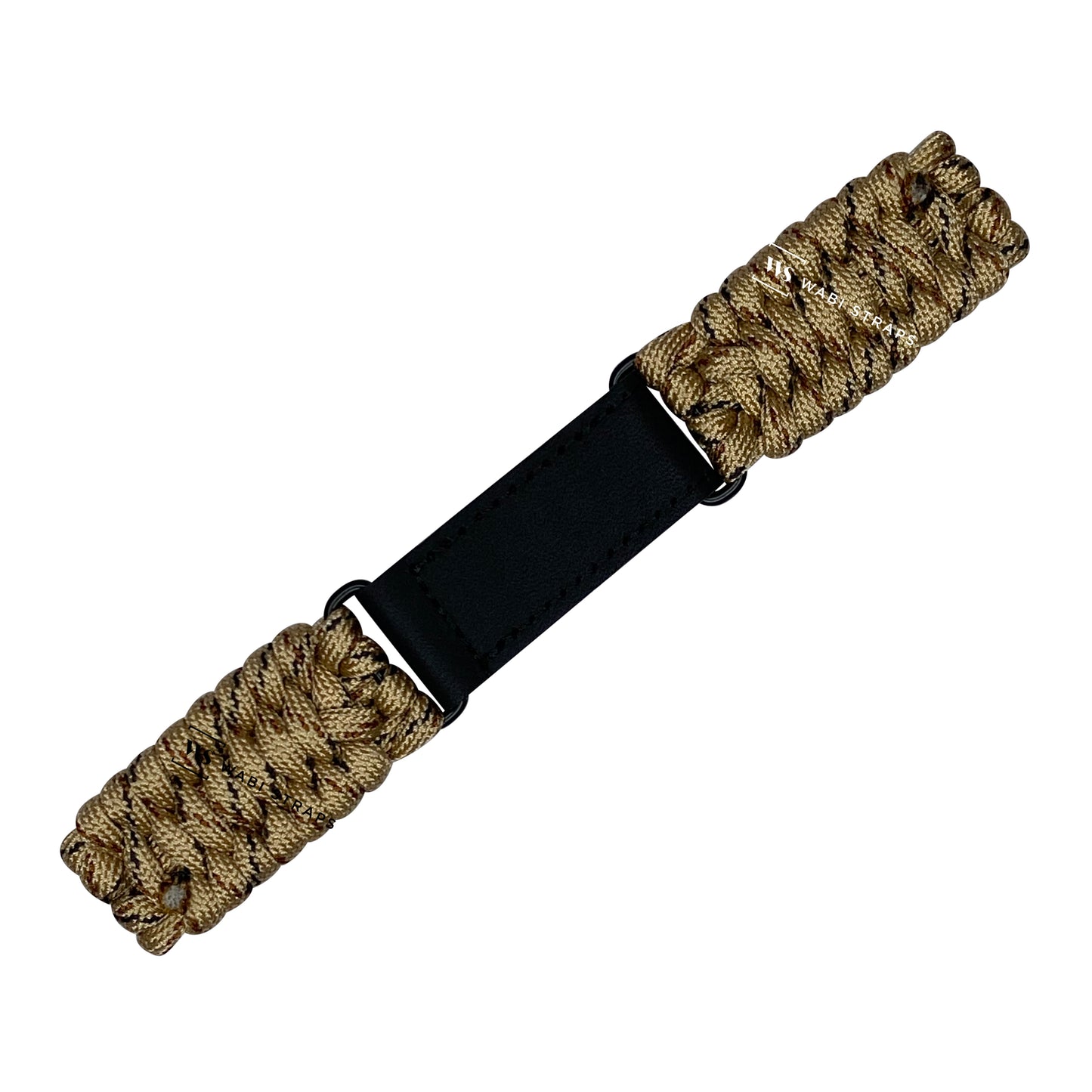 Multi Beige Paracord Rope Velcro Watch Strap