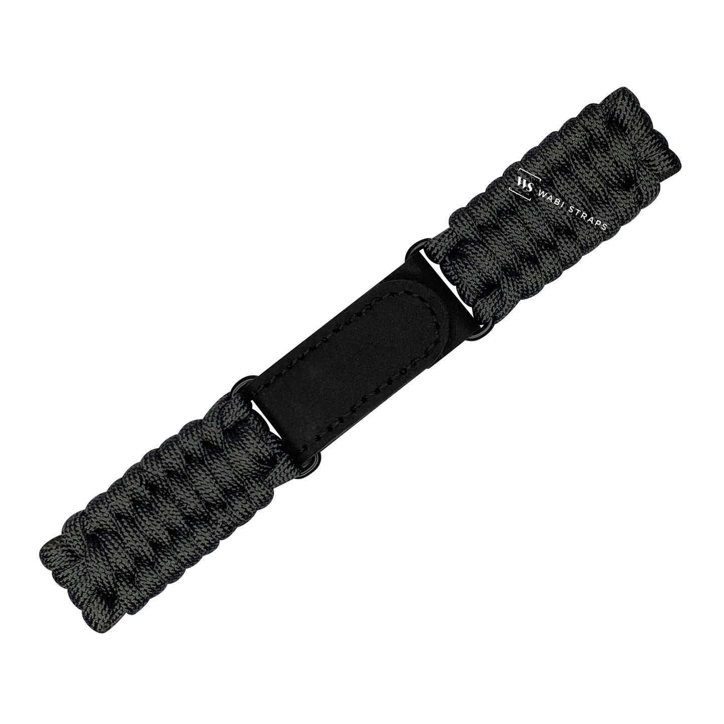 Black Paracord Rope Velcro Watch Strap