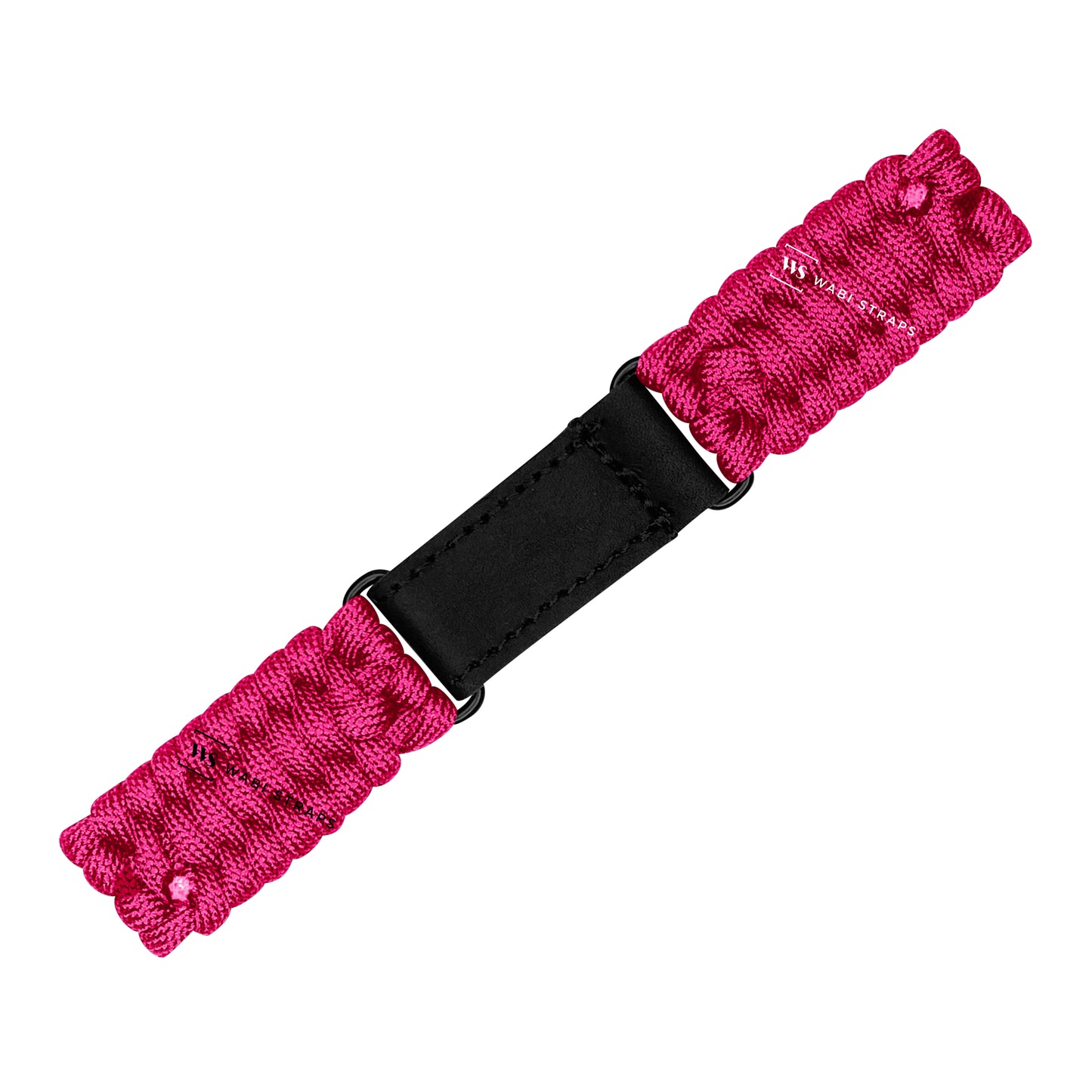 Pink Paracord Rope Velcro Watch Strap