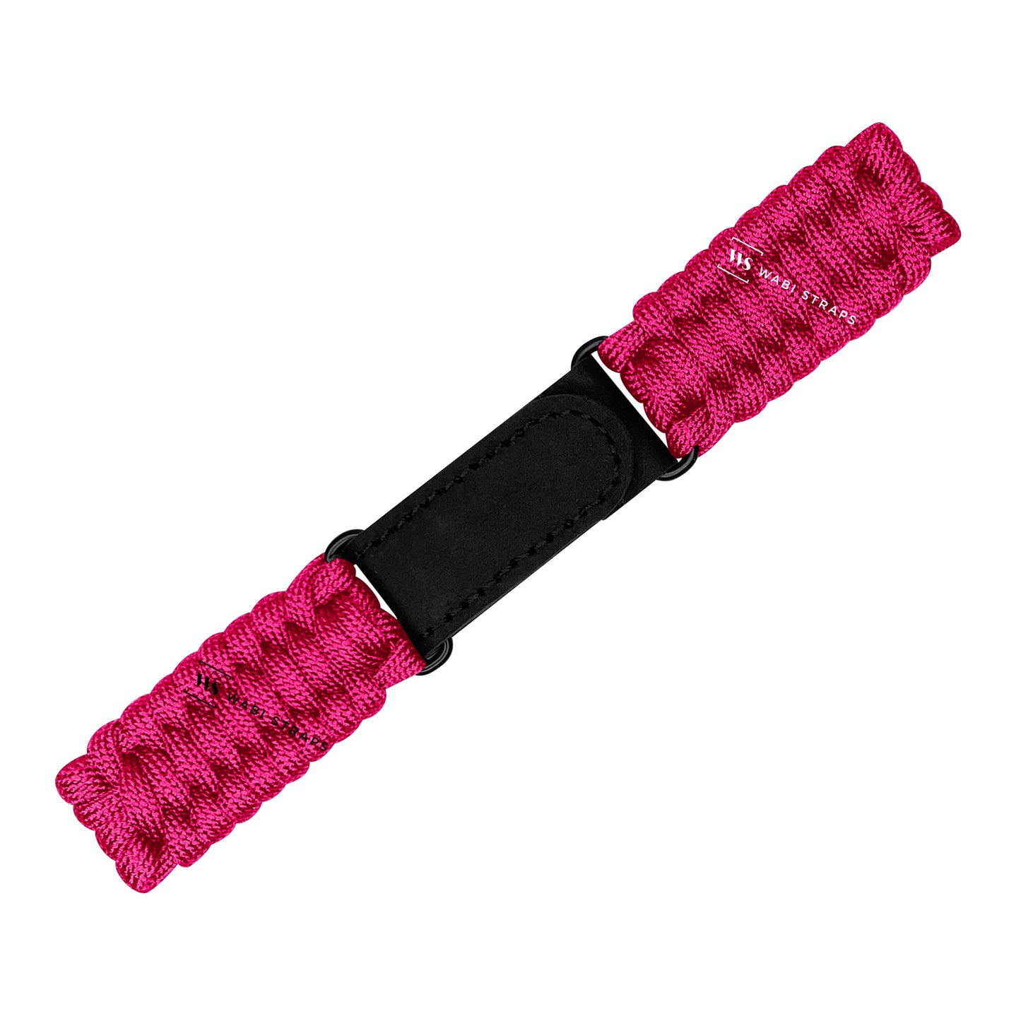 Pink Paracord Rope Velcro Watch Strap