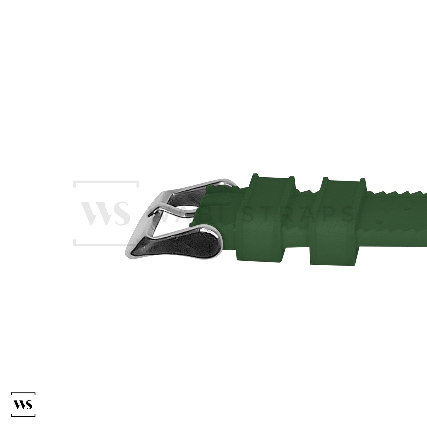 Green Vintage Perforated Tropical Strap