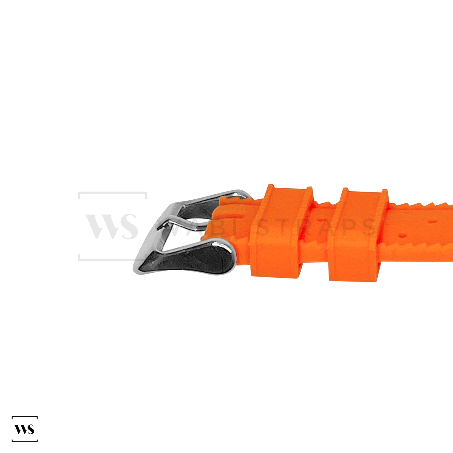 Orange Vintage Perforated Tropical Strap