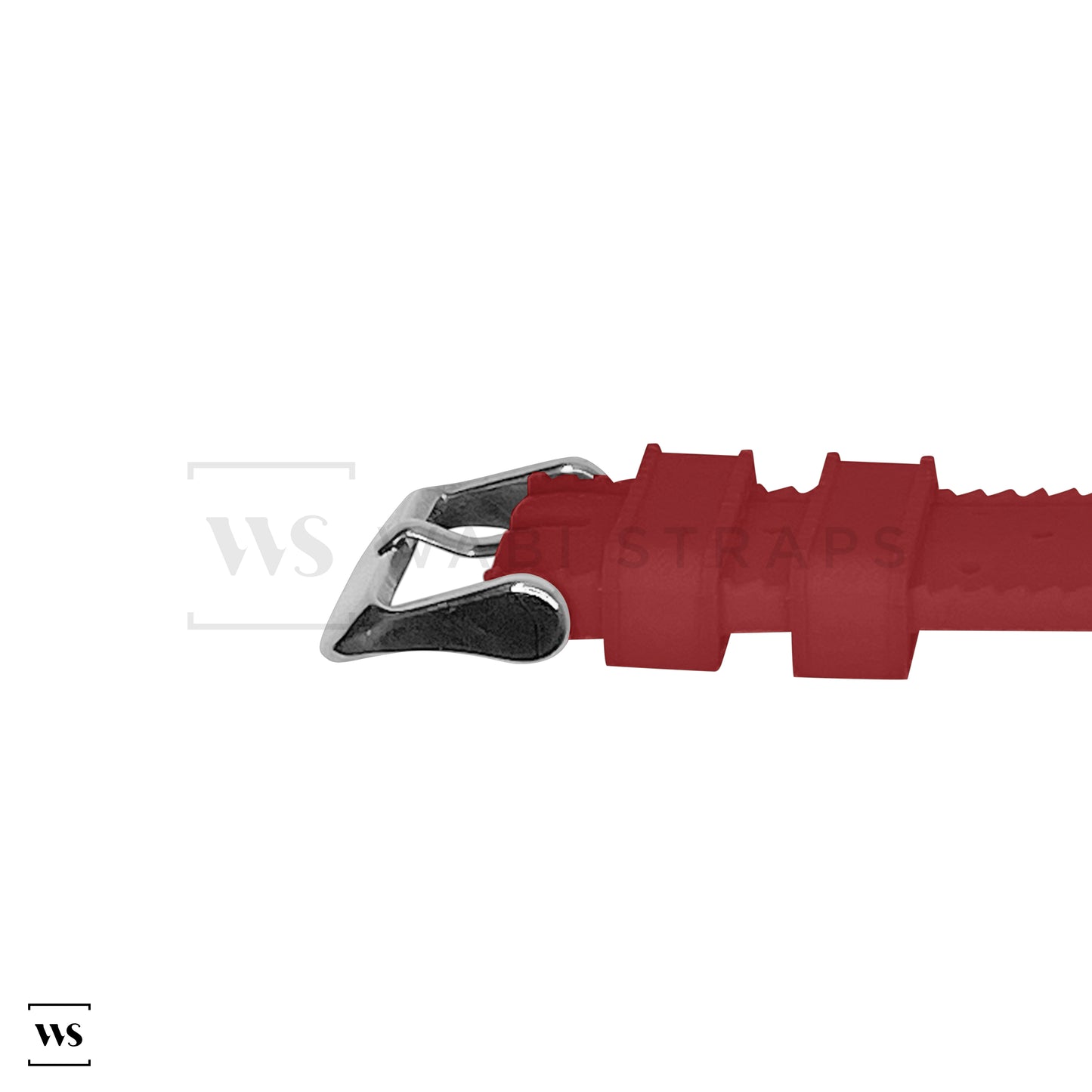 Red Vintage Perforated Tropical Strap