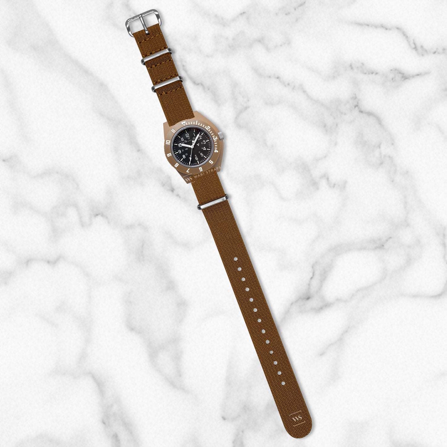 Brown Ribbed Premium MilSpec Strap