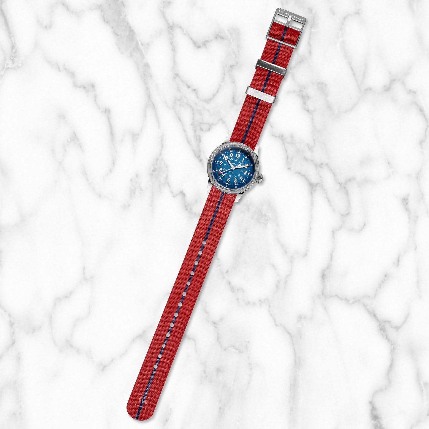 Red & Blue Adjustable Seatbelt Strap