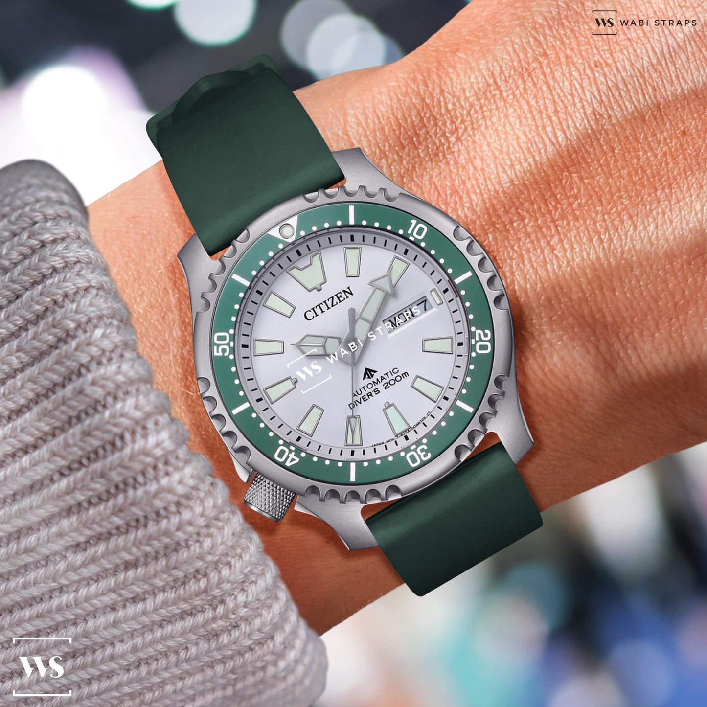 Green Classic Smooth TPU Strap