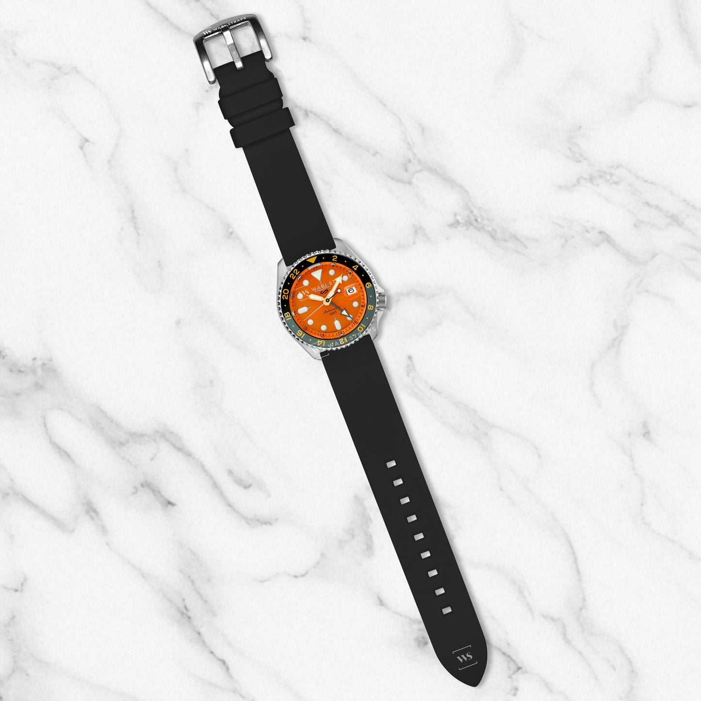 Black Classic Smooth TPU Strap