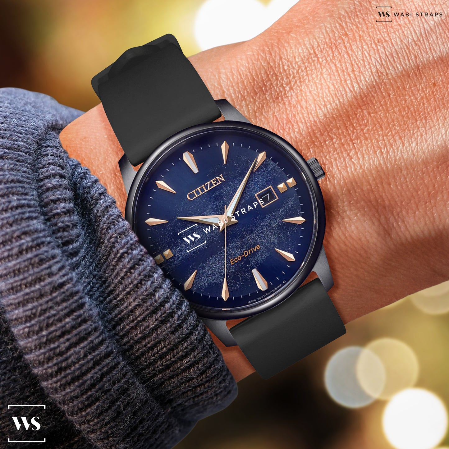 Black Classic Smooth TPU Strap