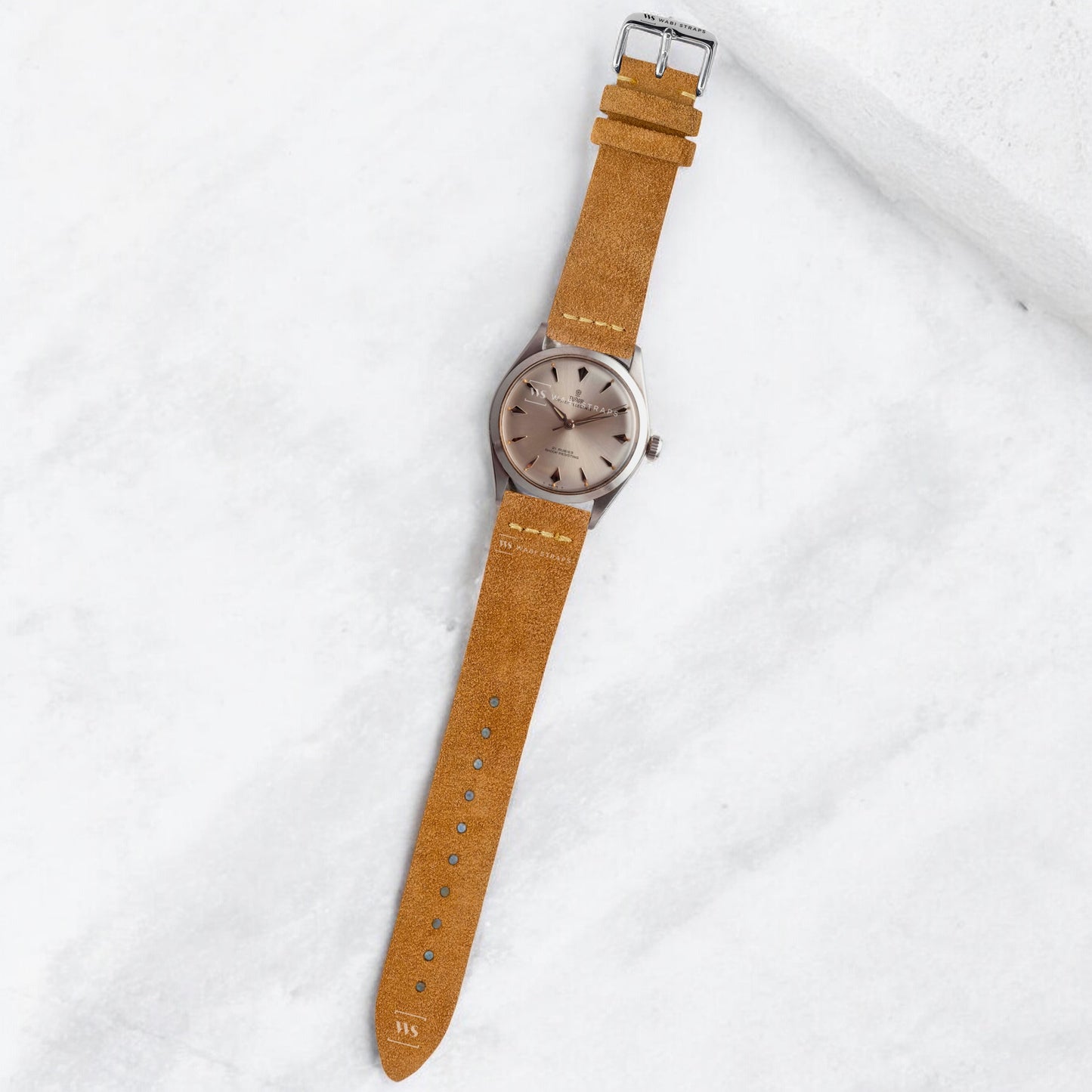 Tan Suede Watch Strap
