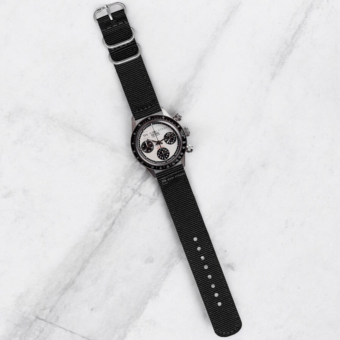 Black Basic 3-Ring Hardware Two Piece NavSpec British Military Strap