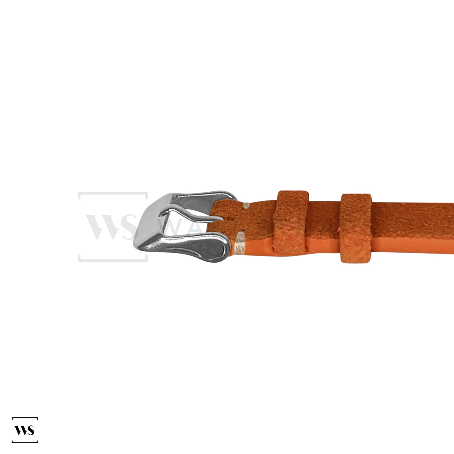 Tan Two Stitch Velvet Watch Strap