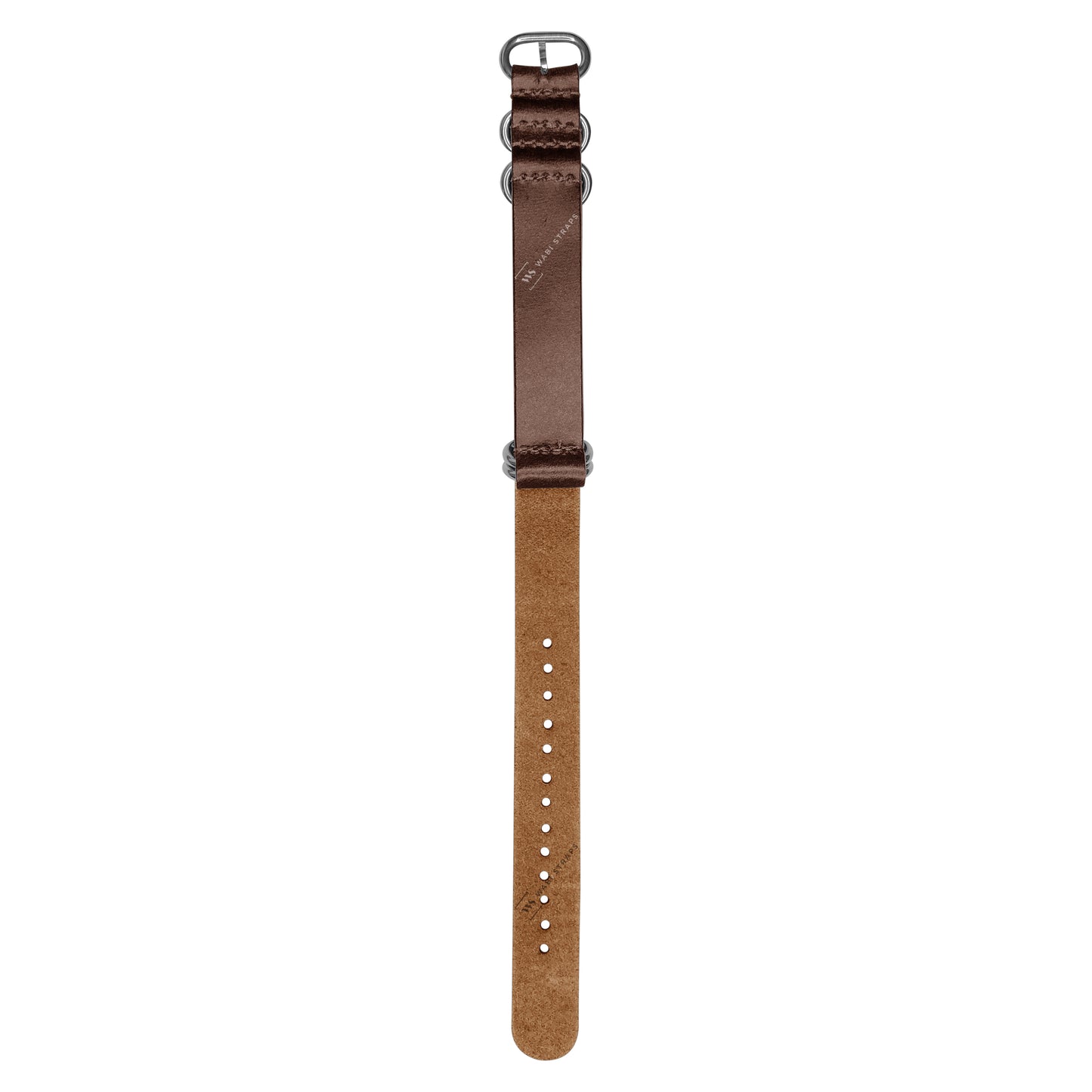 Dark Brown Vintage Leather 5-Ring Hardware NavSpec British Military Strap
