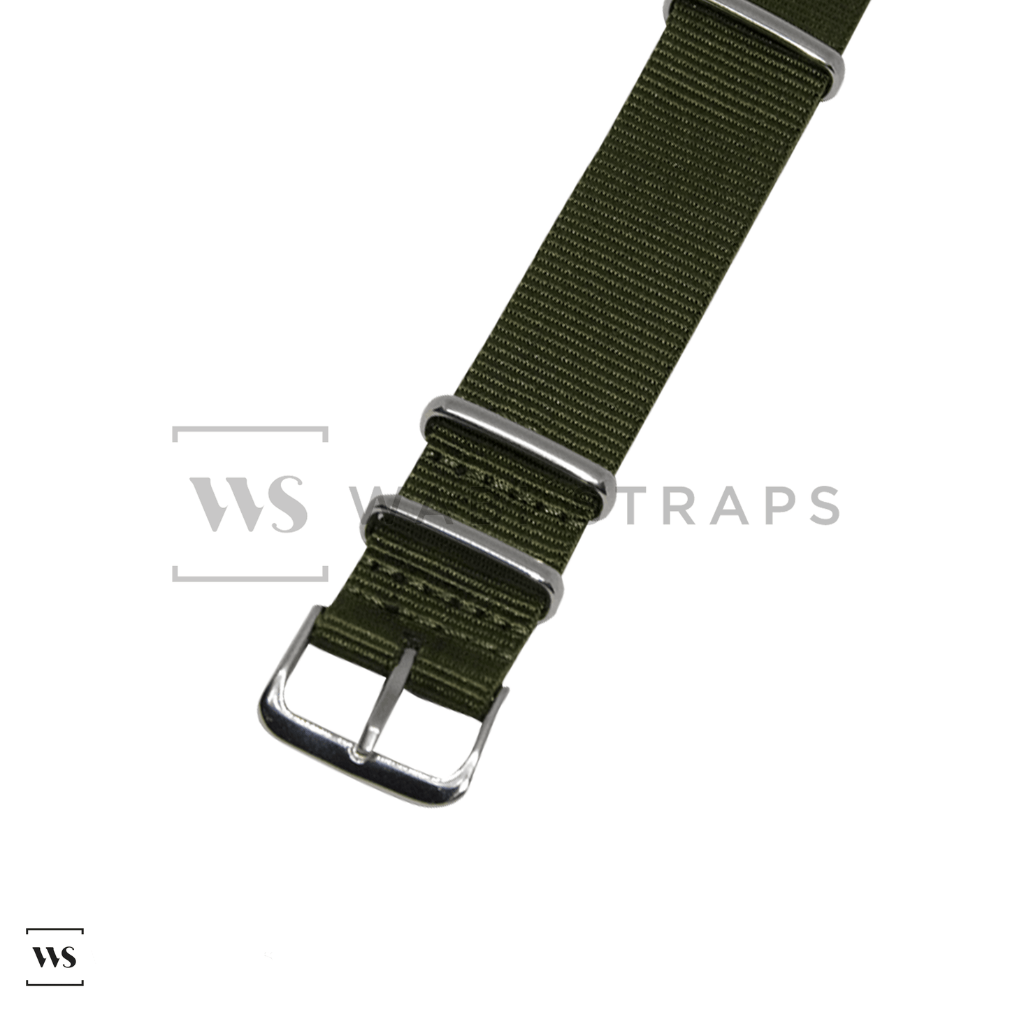 Army Green Plain Basic British Military Watch Strap