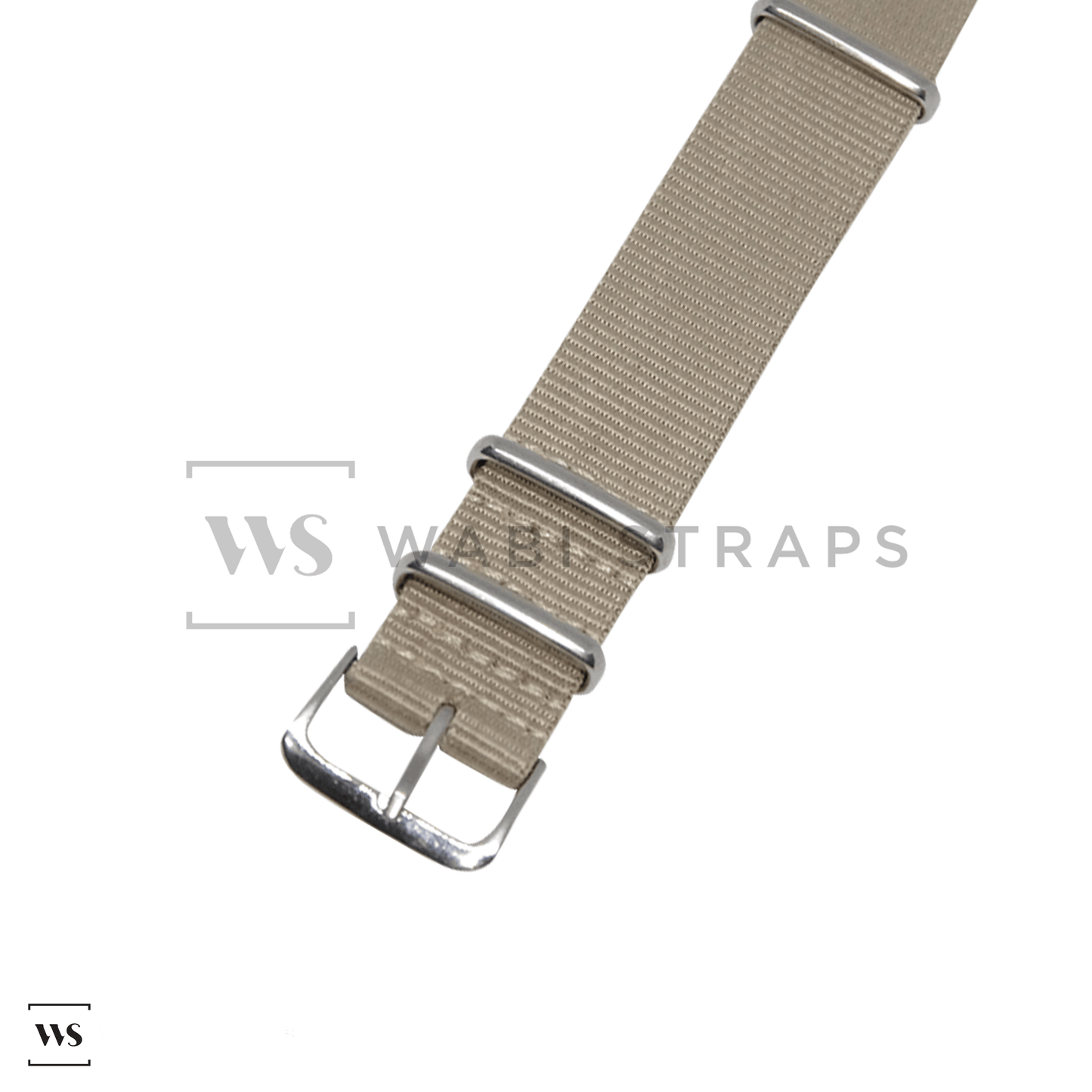 Beige Plain Basic British Military Watch Strap