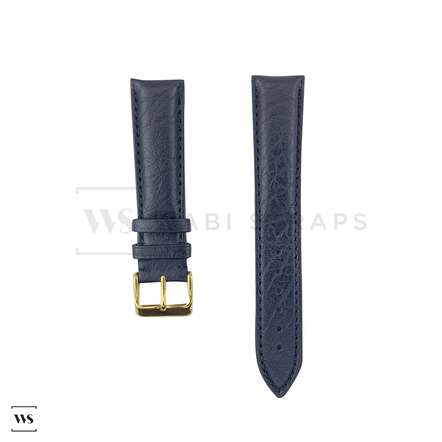 Black Classic Leather Strap YG Front