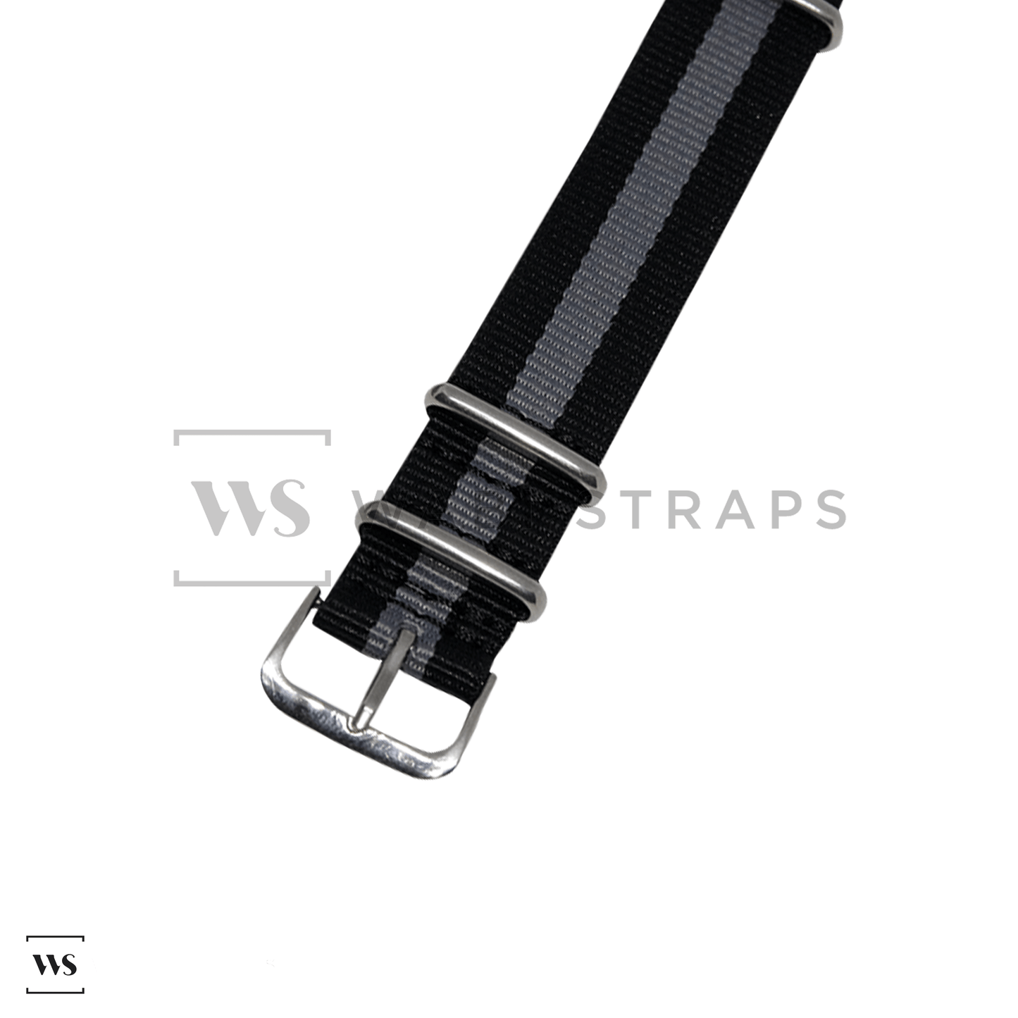 Black & Grey Classic British Military Watch Strap