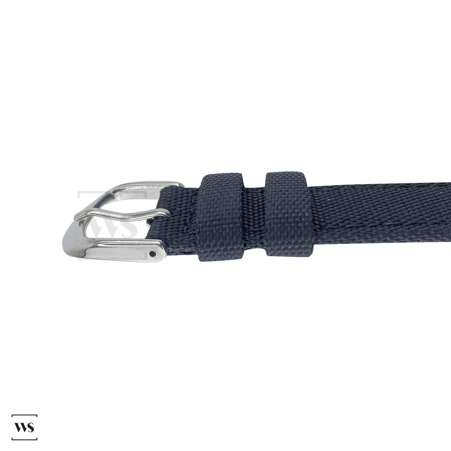 Black Kevlar Leather Watch Strap Side