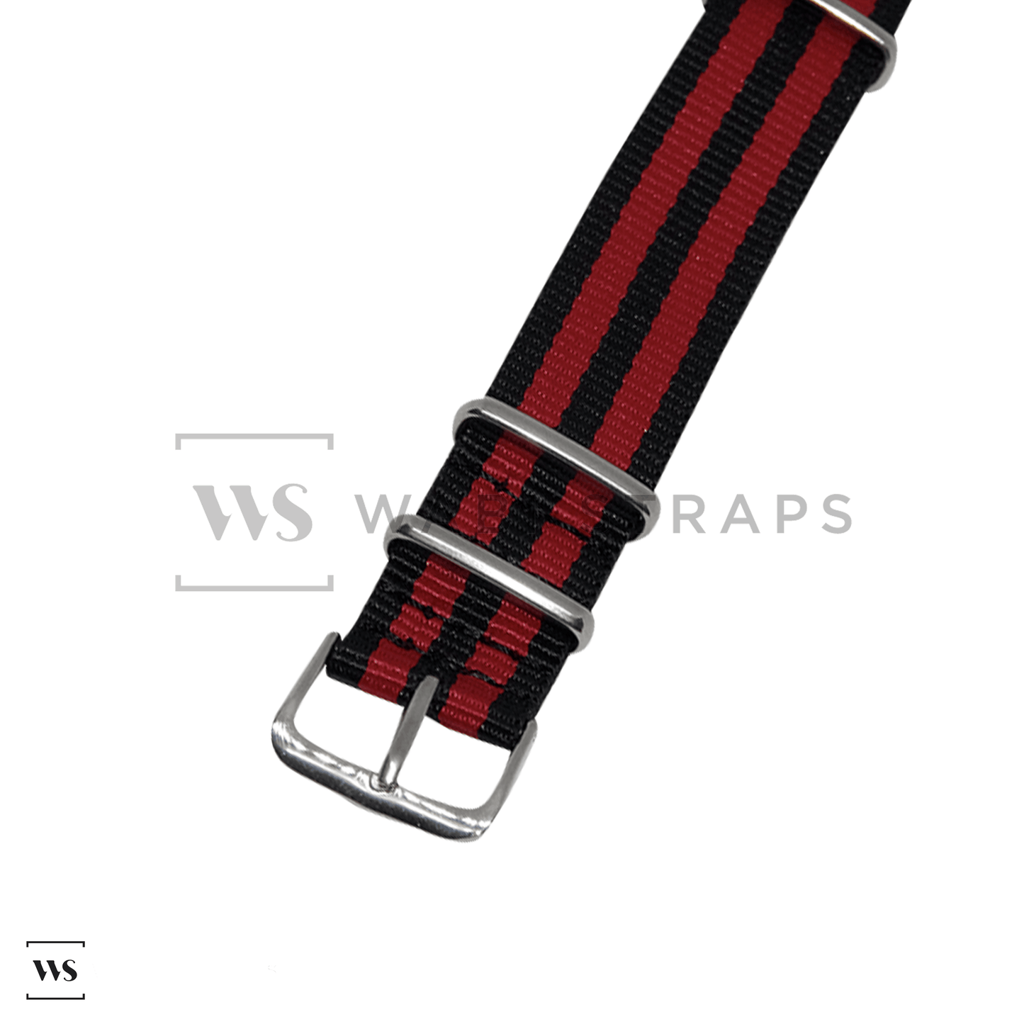 Black & Red Ballistic British Military Watch Strap