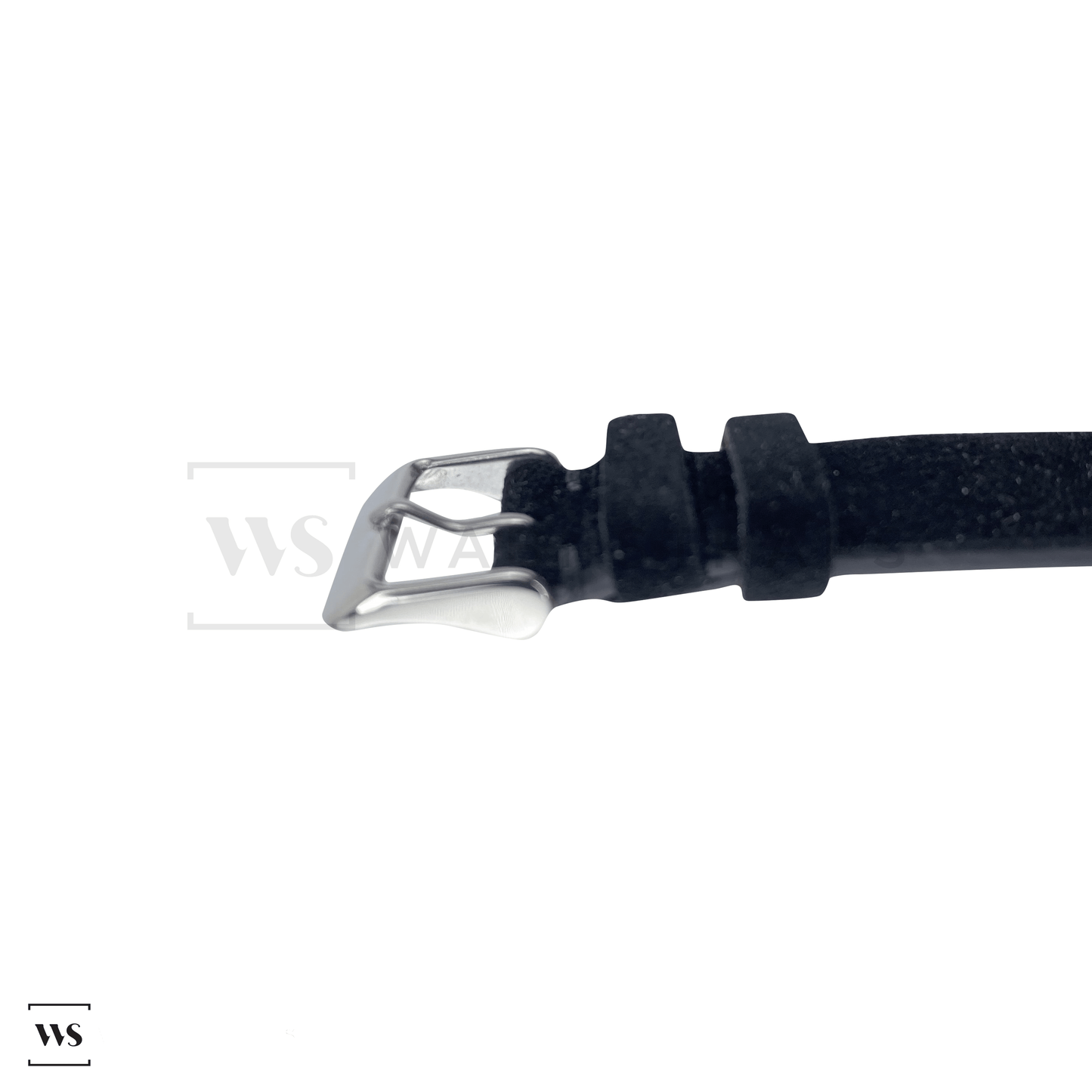 Black Suede Watch Strap Side