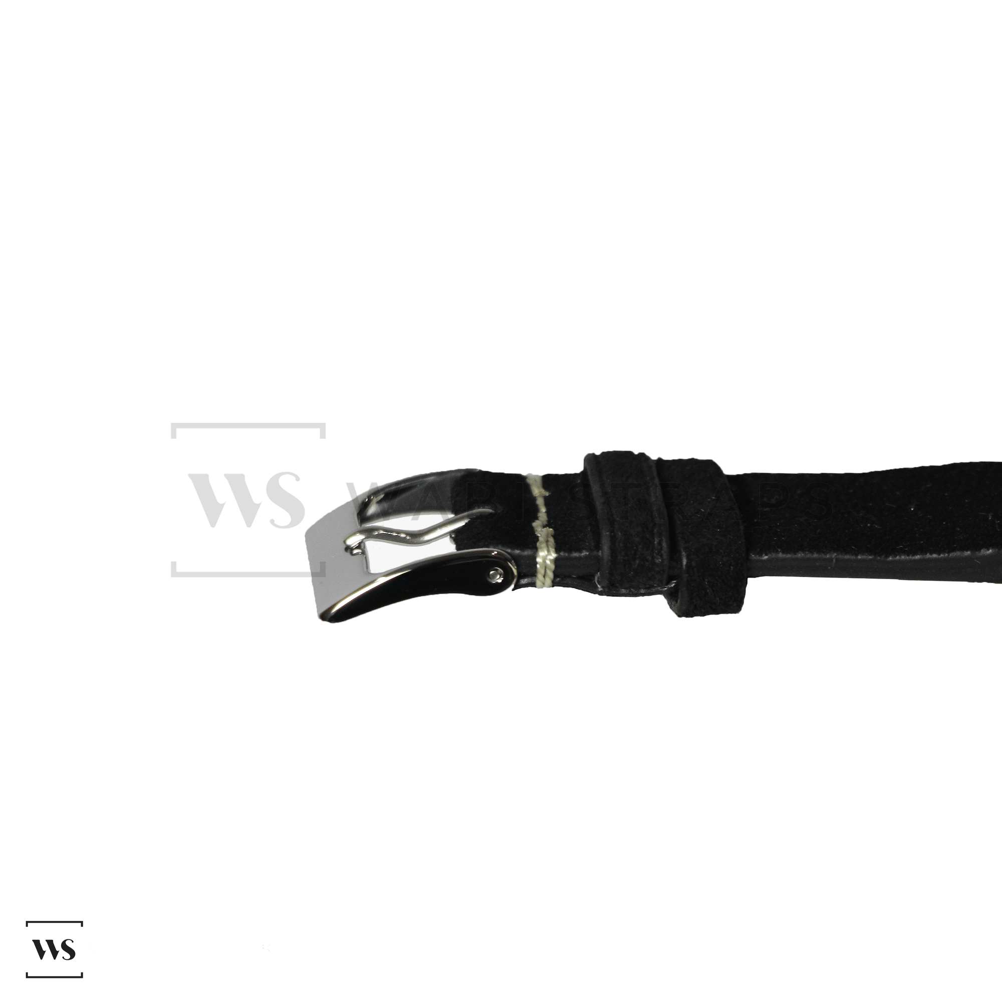 Black Velvet Watch Strap Front