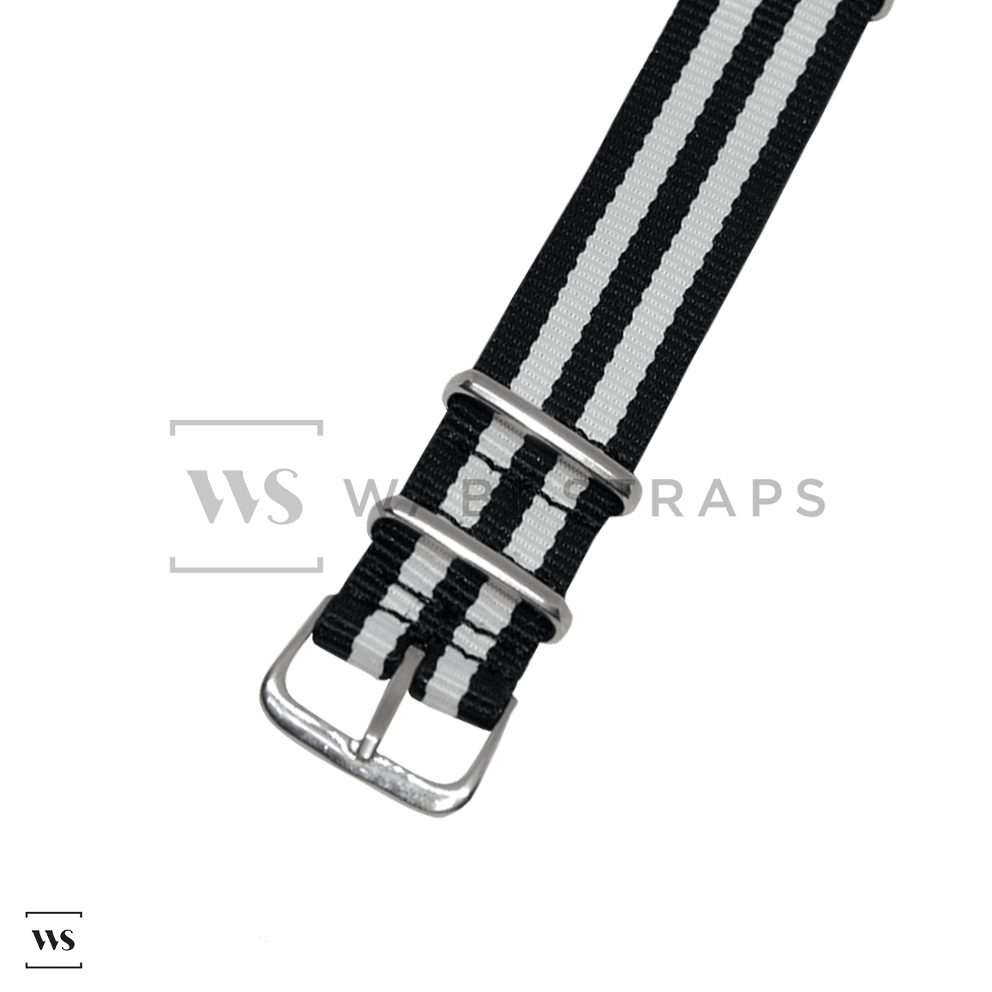 Black & White Ballistic British Military Watch Strap