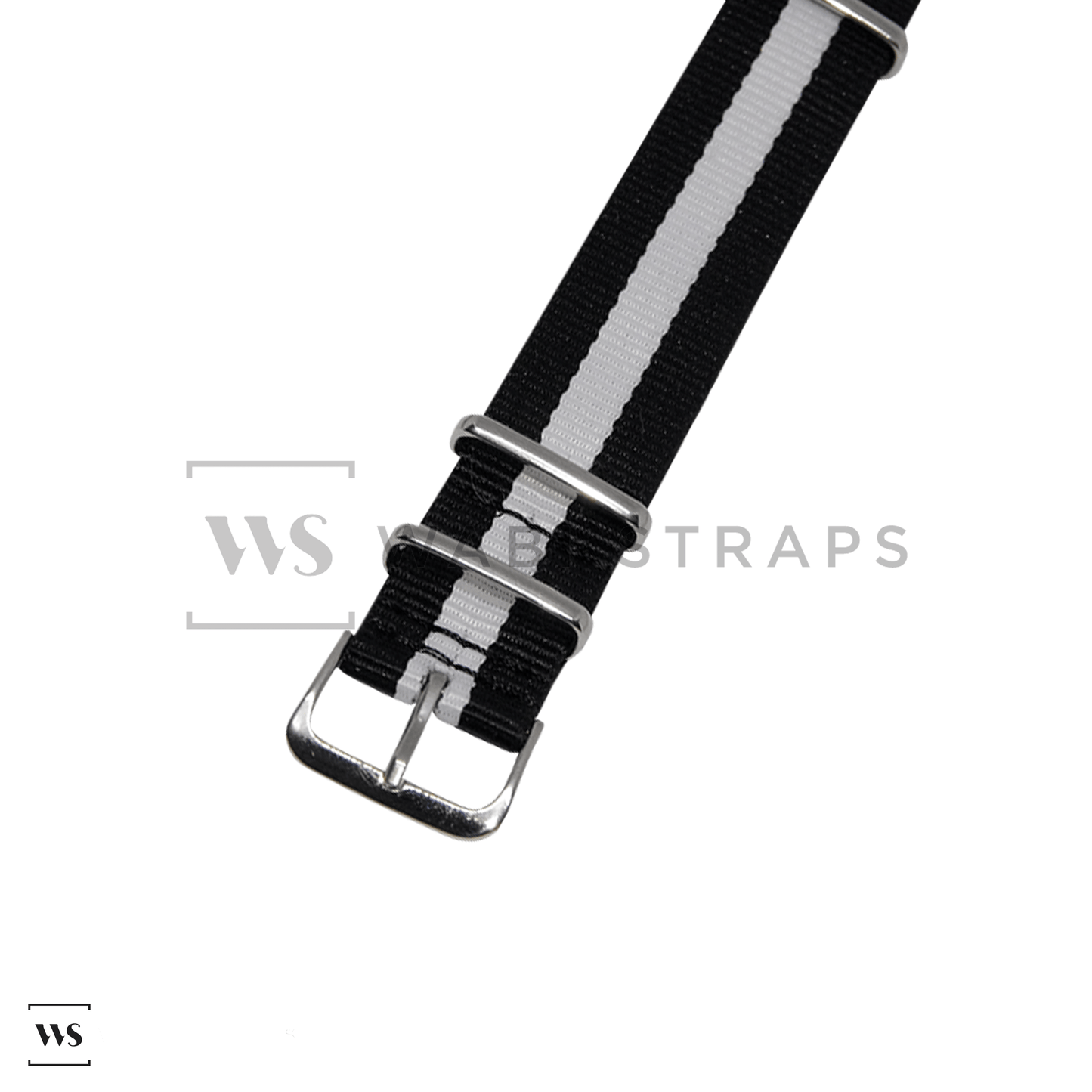 Black & White Classic British Military Watch Strap